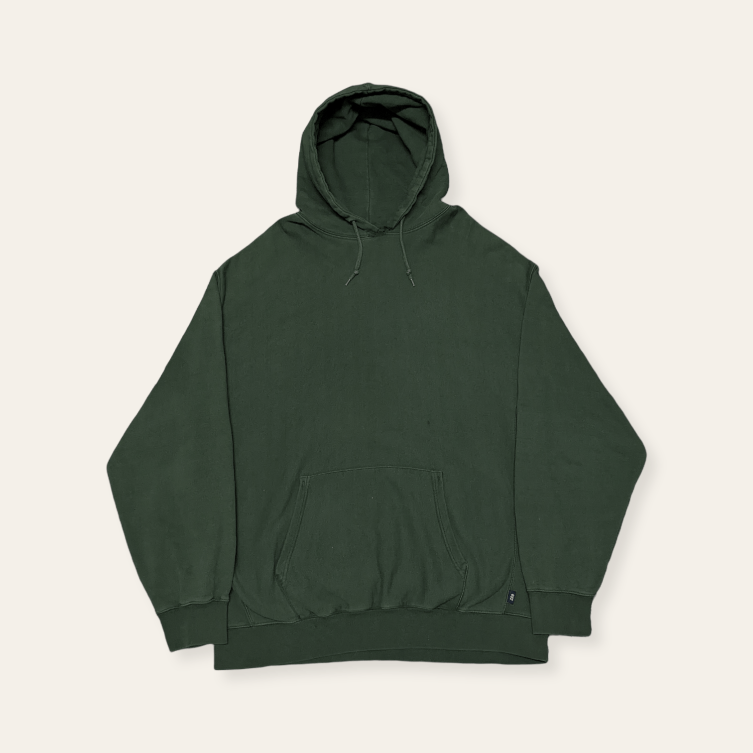 Pre-owned Archival Clothing X Gap Vtg 90's Gap Essential Olive Green Pullover Oversized Hoodie (size 2xl)