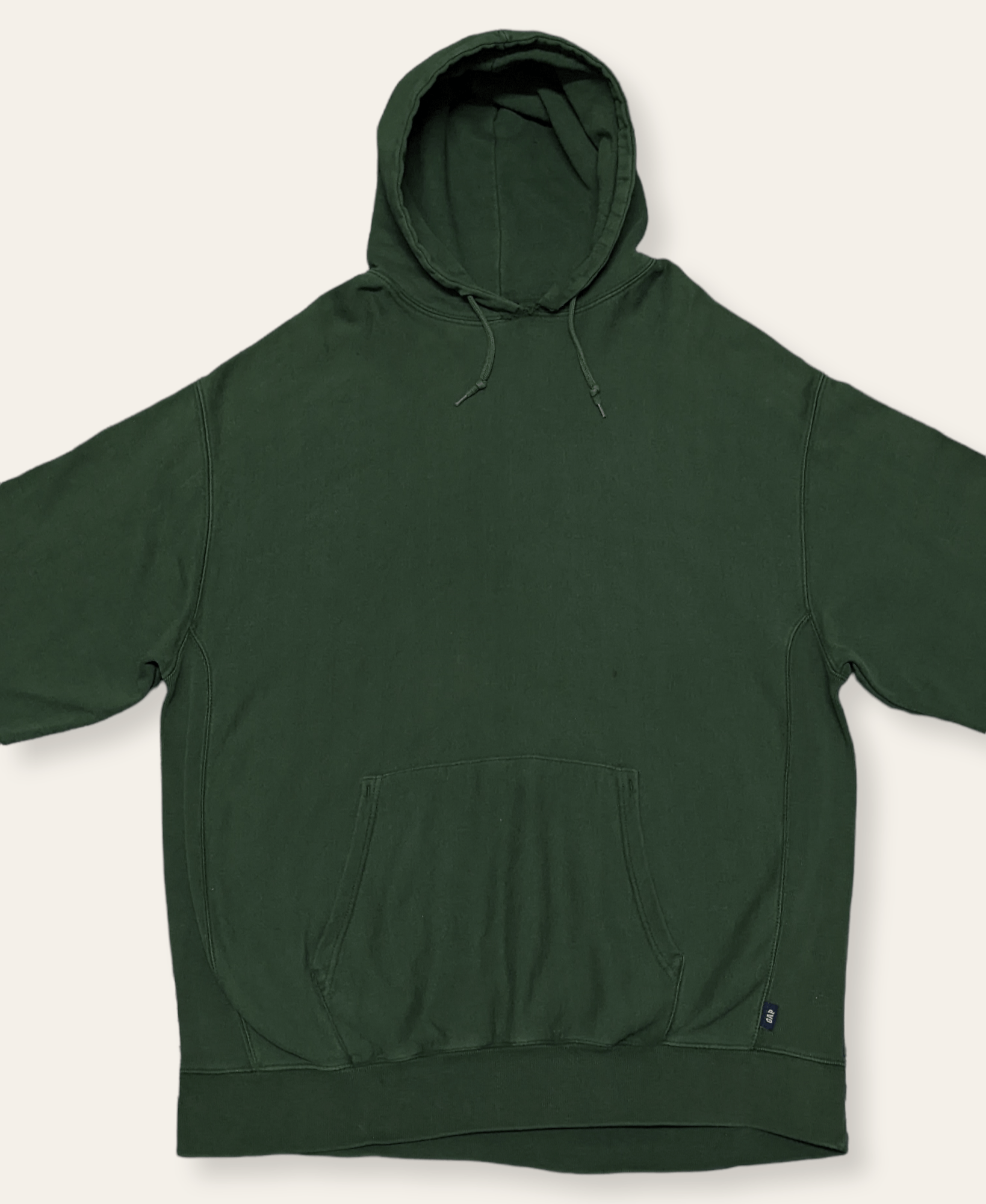 Gap × Vintage Vtg 90s Gap Essential Olive Green Pullover Oversized Hoodie Size US XXL / EU 58 / 5 - 3 Thumbnail
