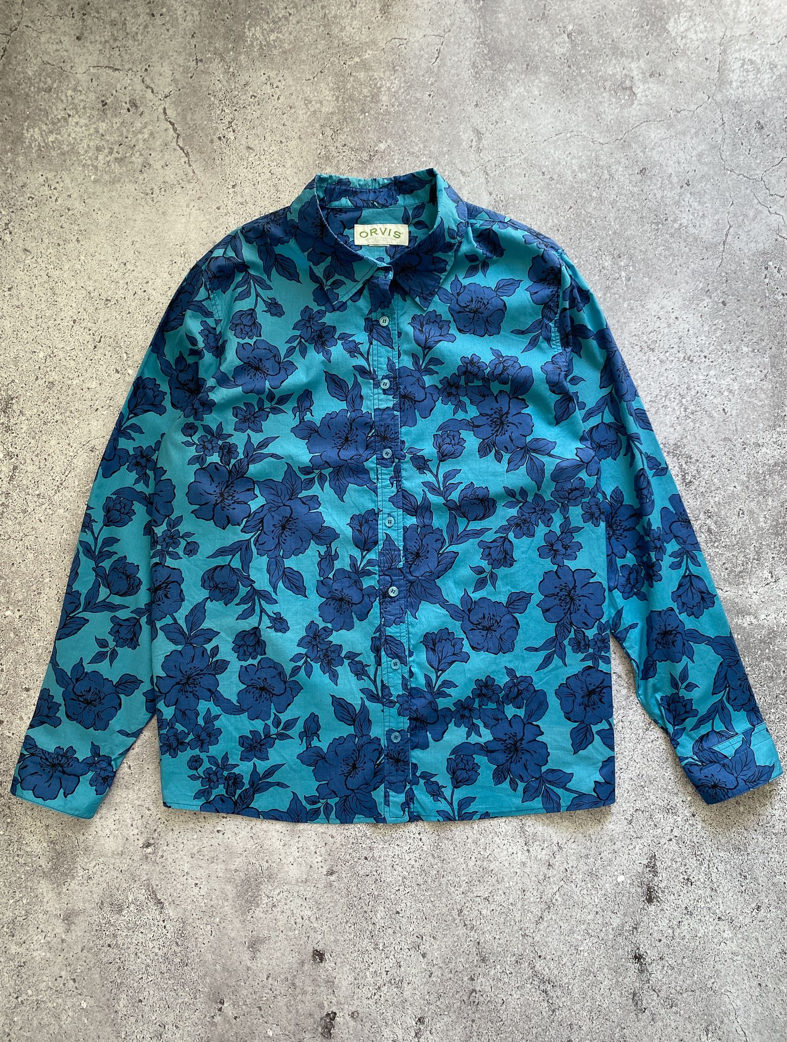 Orvis Vintage Orvis Flowers Printed Shirt Size XL / US 12-14 / IT 48-50 - 1 Thumbnail