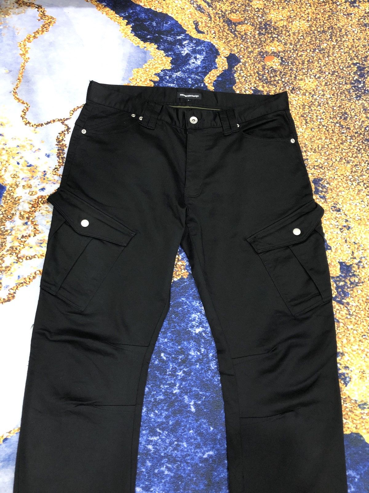 Japanese Brand ‼️SEMANTICDESIGN Cargo pants Black Colour‼️ Size US 34 / EU 50 - 2 Thumbnail