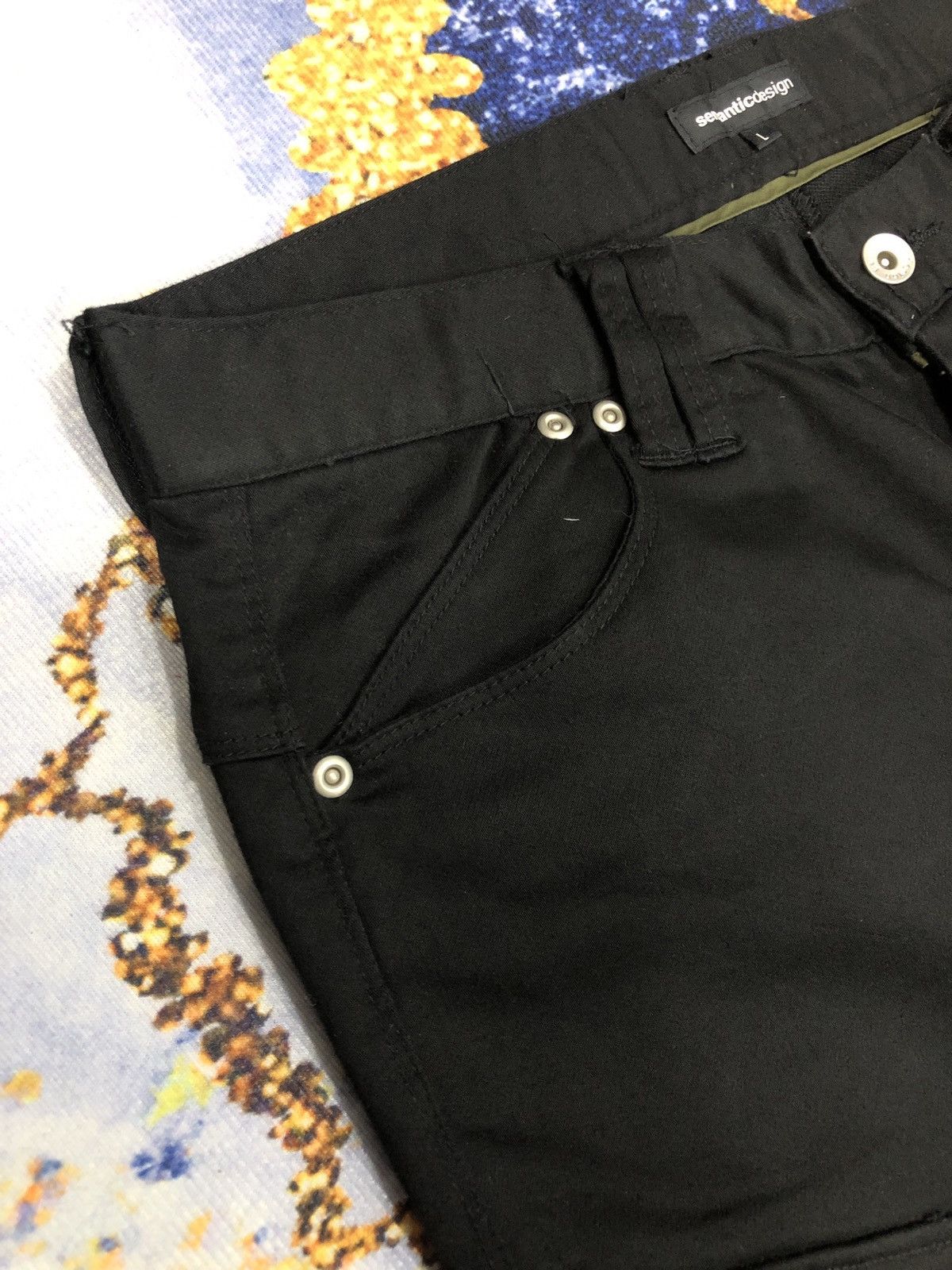 Japanese Brand ‼️SEMANTICDESIGN Cargo pants Black Colour‼️ Size US 34 / EU 50 - 7 Thumbnail