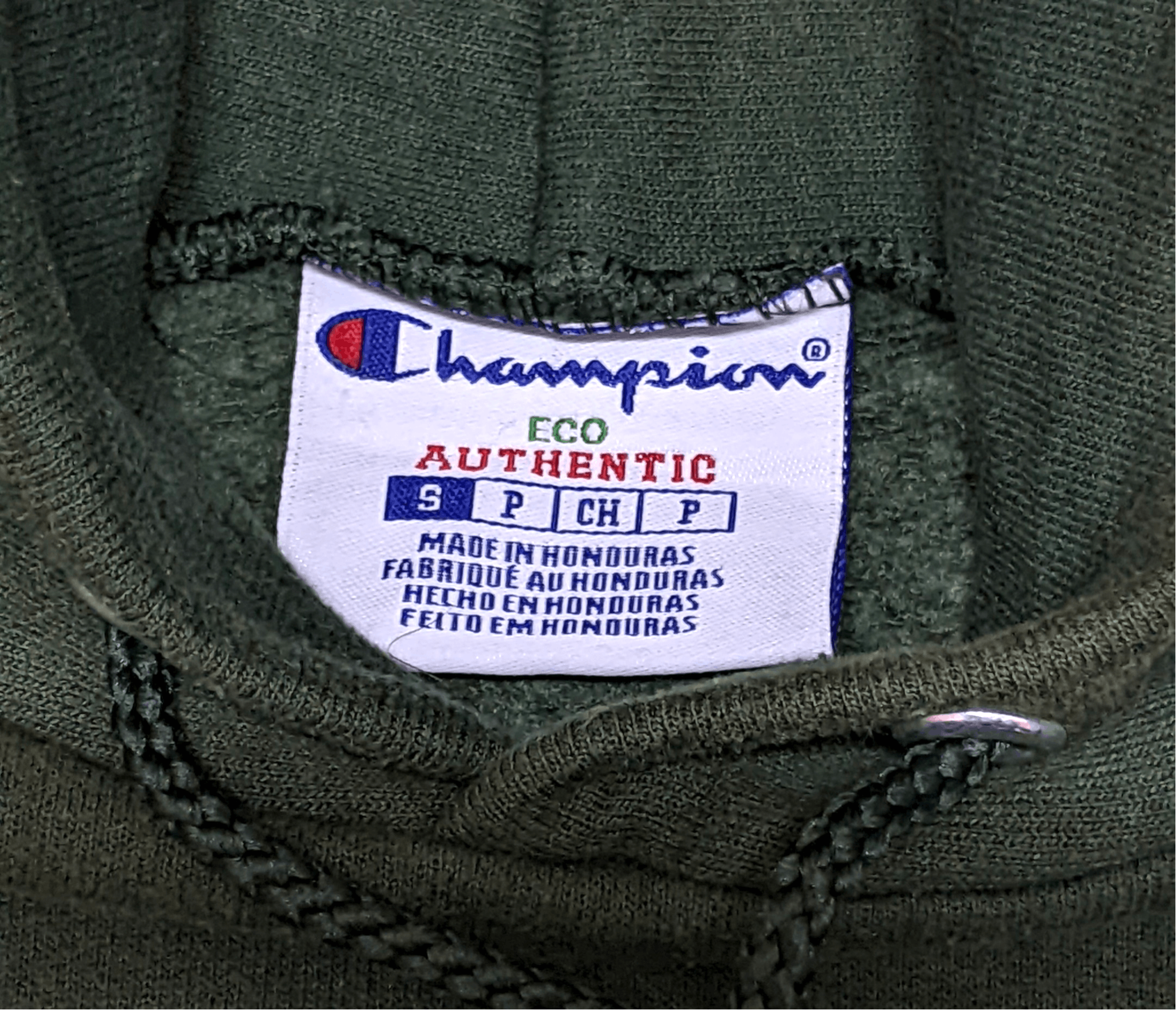 Champion × Unsound Rags × Vintage Vintage Champion Eco Tonal Essential Green Pullover Hoodie Size US S / EU 44-46 / 1 - 8 Thumbnail