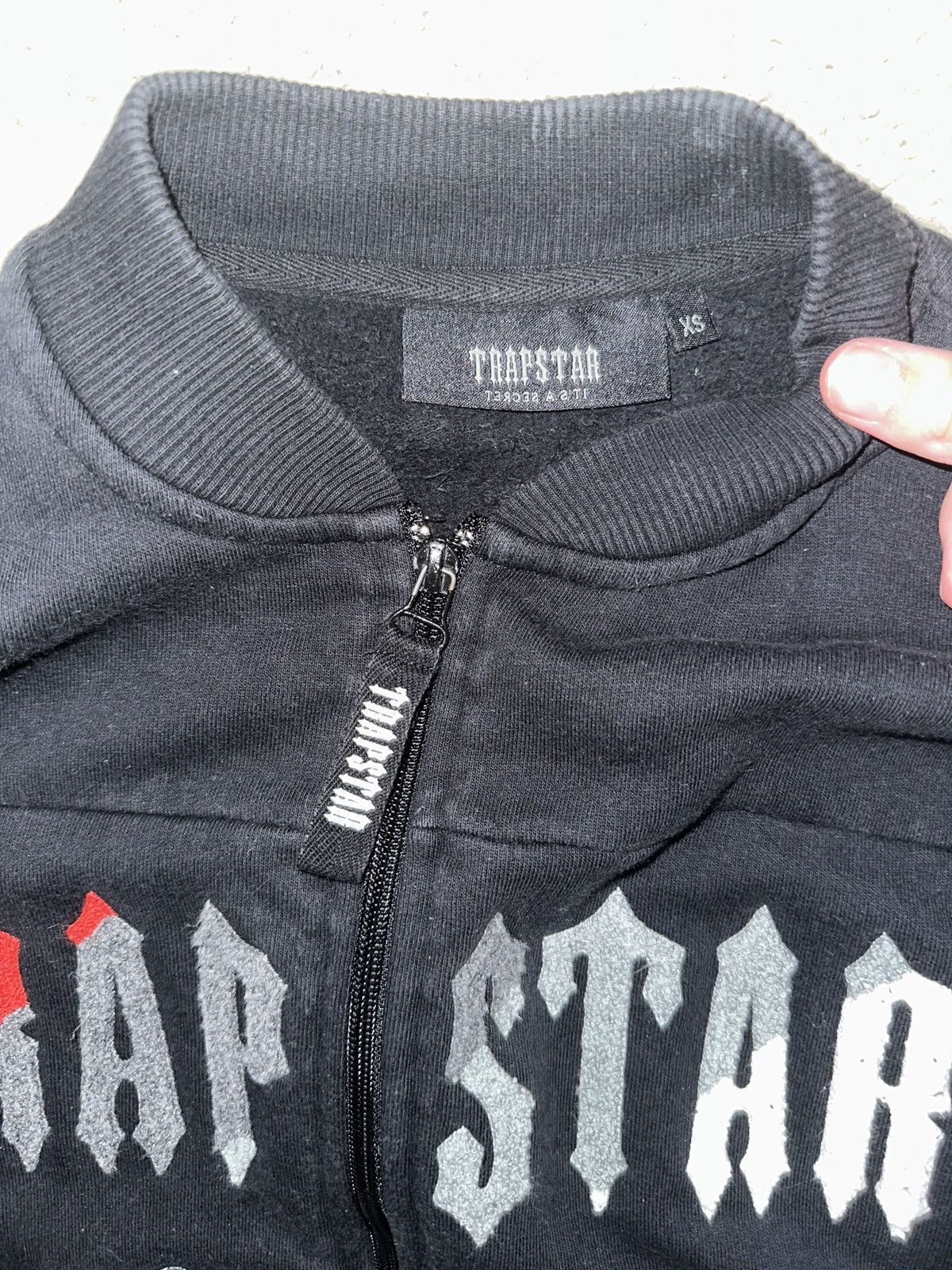 Trapstar London Decoded Chenille Zip Tracksuit Black/Red Size US XS / EU 42 / 0 - 2 Thumbnail
