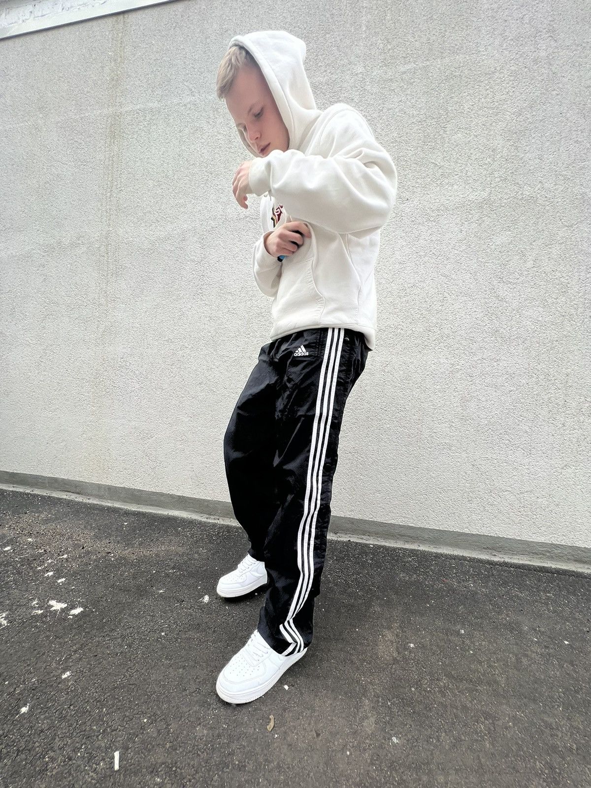 Adidas × Vintage Vintage Adidas Parachute Pants Black Size US 34 / EU 50 - 1 Thumbnail