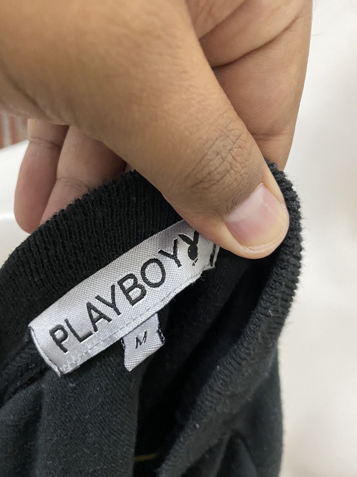 Designer × Playboy × Vintage 90s VTG PLAYBOY BIG LOGO SPELL OUT SWEATSHIRT RASTA Size US M / EU 48-50 / 2 - 5 Thumbnail