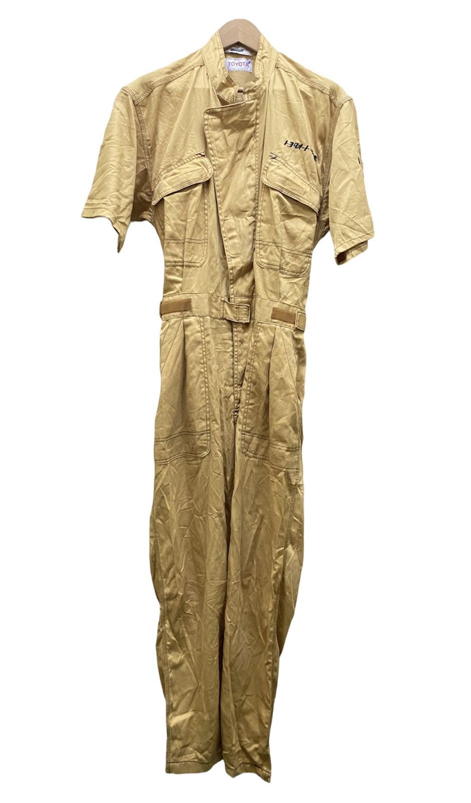Japanese Brand × Vintage VTG DISTRESSED 🔥RARE SHORT SLEEVE🔥 TOYOTA COVERALL JDM Size US 35 - 2 Thumbnail