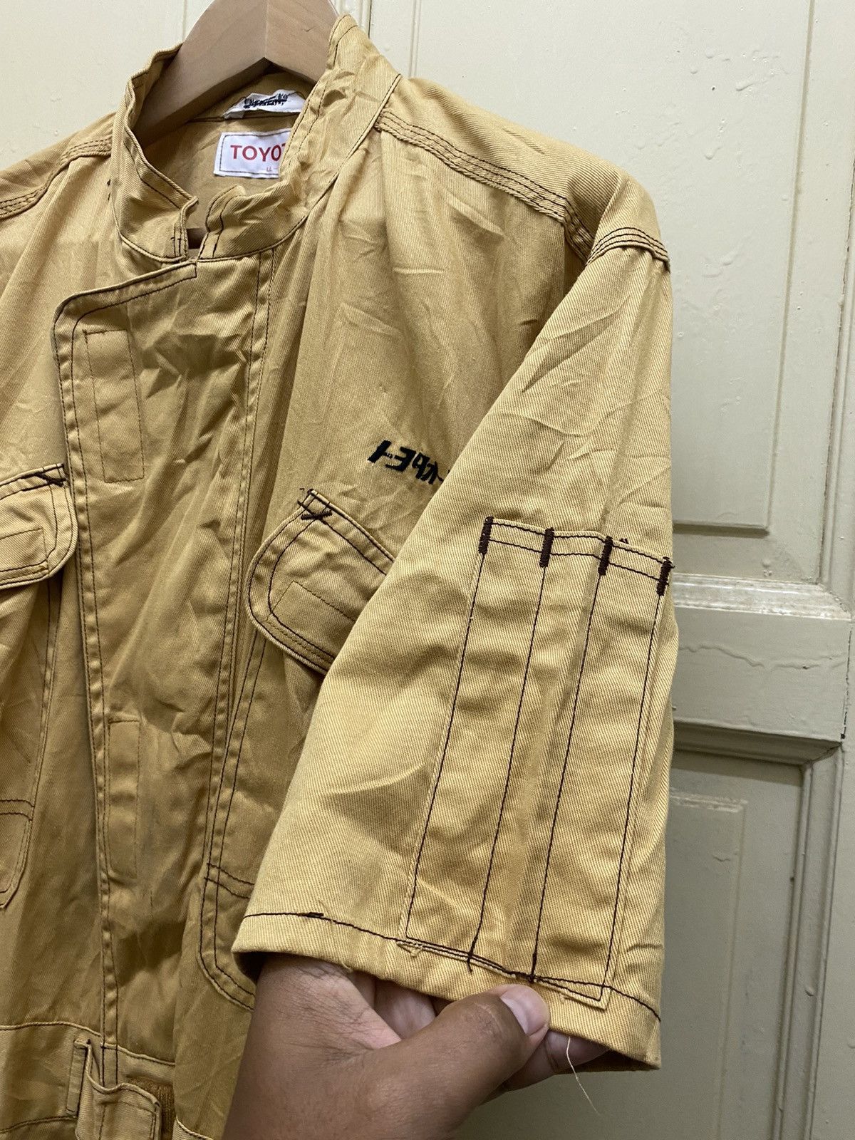 Japanese Brand × Vintage VTG DISTRESSED 🔥RARE SHORT SLEEVE🔥 TOYOTA COVERALL JDM Size US 35 - 5 Thumbnail