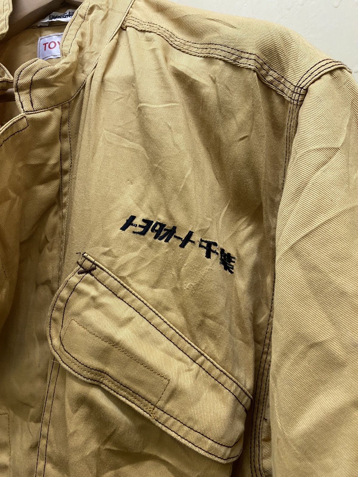 Japanese Brand × Vintage VTG DISTRESSED 🔥RARE SHORT SLEEVE🔥 TOYOTA COVERALL JDM Size US 35 - 17 Thumbnail