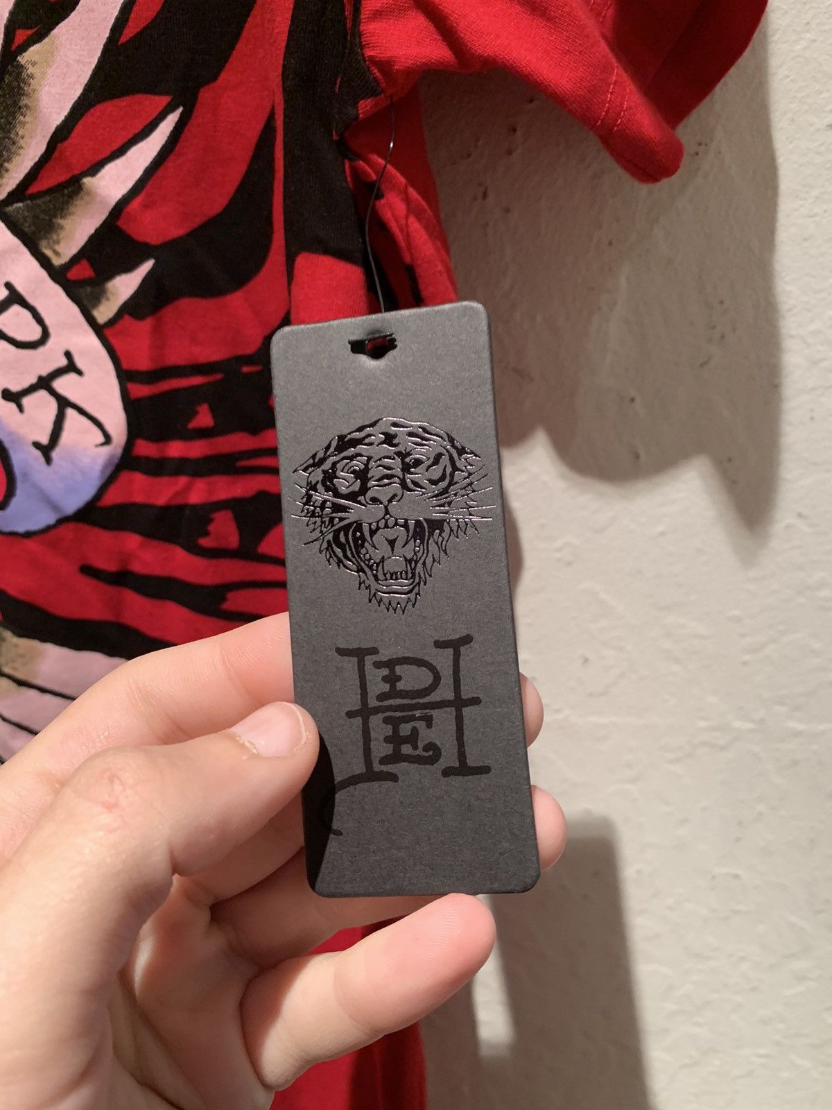 Designer *RARE* New Ed Hardy New York City Skull Tiger Tattoo T-Shirt Size S / US 4 / IT 40 - 4 Thumbnail