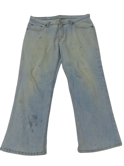 Vintage 90's distressed Levi's 505 light wash jeans