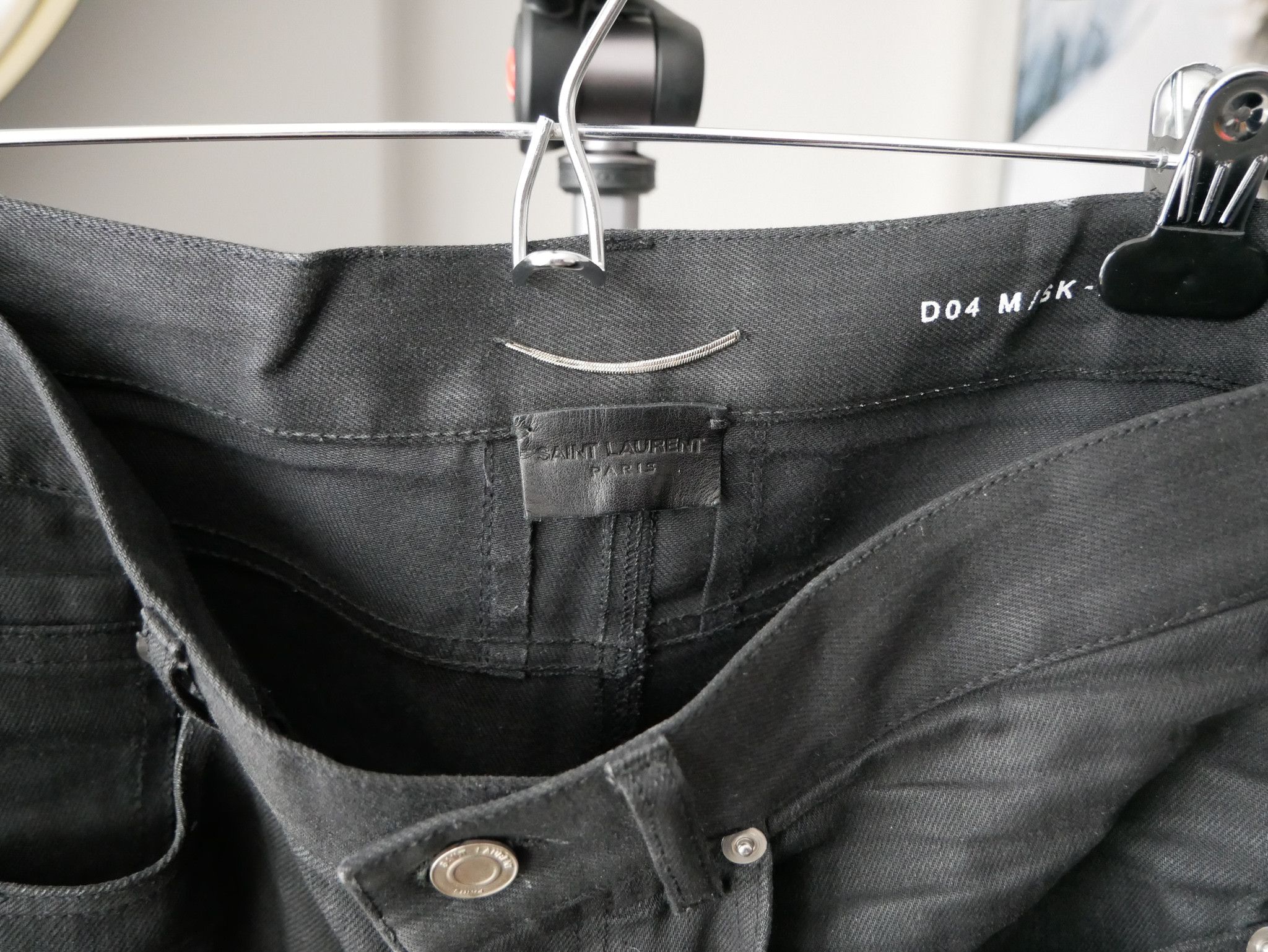 Saint Laurent Paris SLP D04 Zipped Biker Jeans Size US 30 / EU 46 - 2 Thumbnail