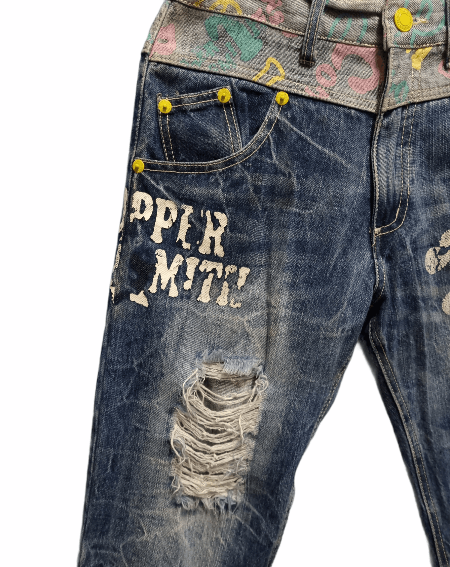 Other 🔥SALE🔥 Printing Denim With Patched Size US 31 - 8 Thumbnail