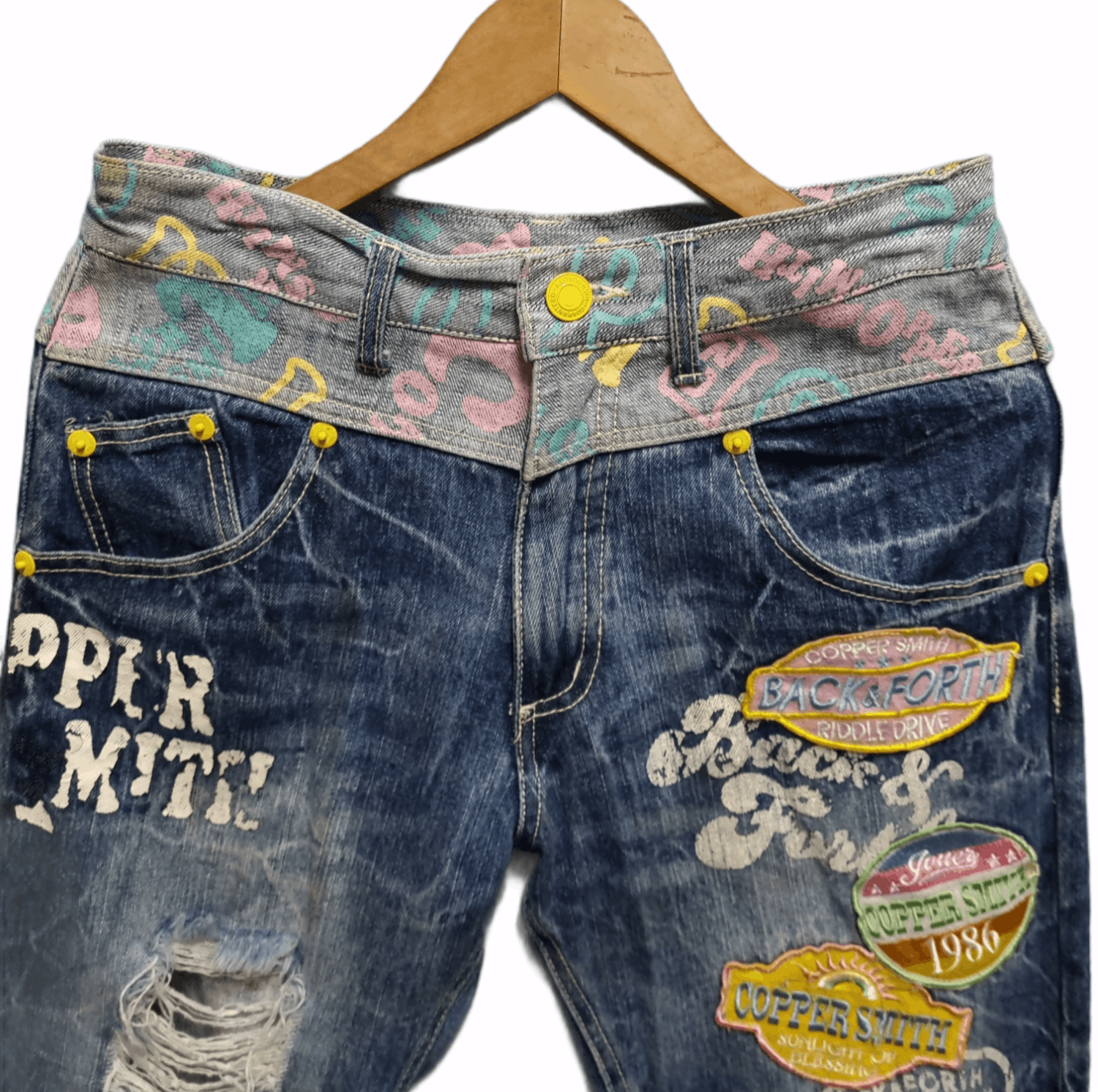 Other 🔥SALE🔥 Printing Denim With Patched Size US 31 - 3 Thumbnail