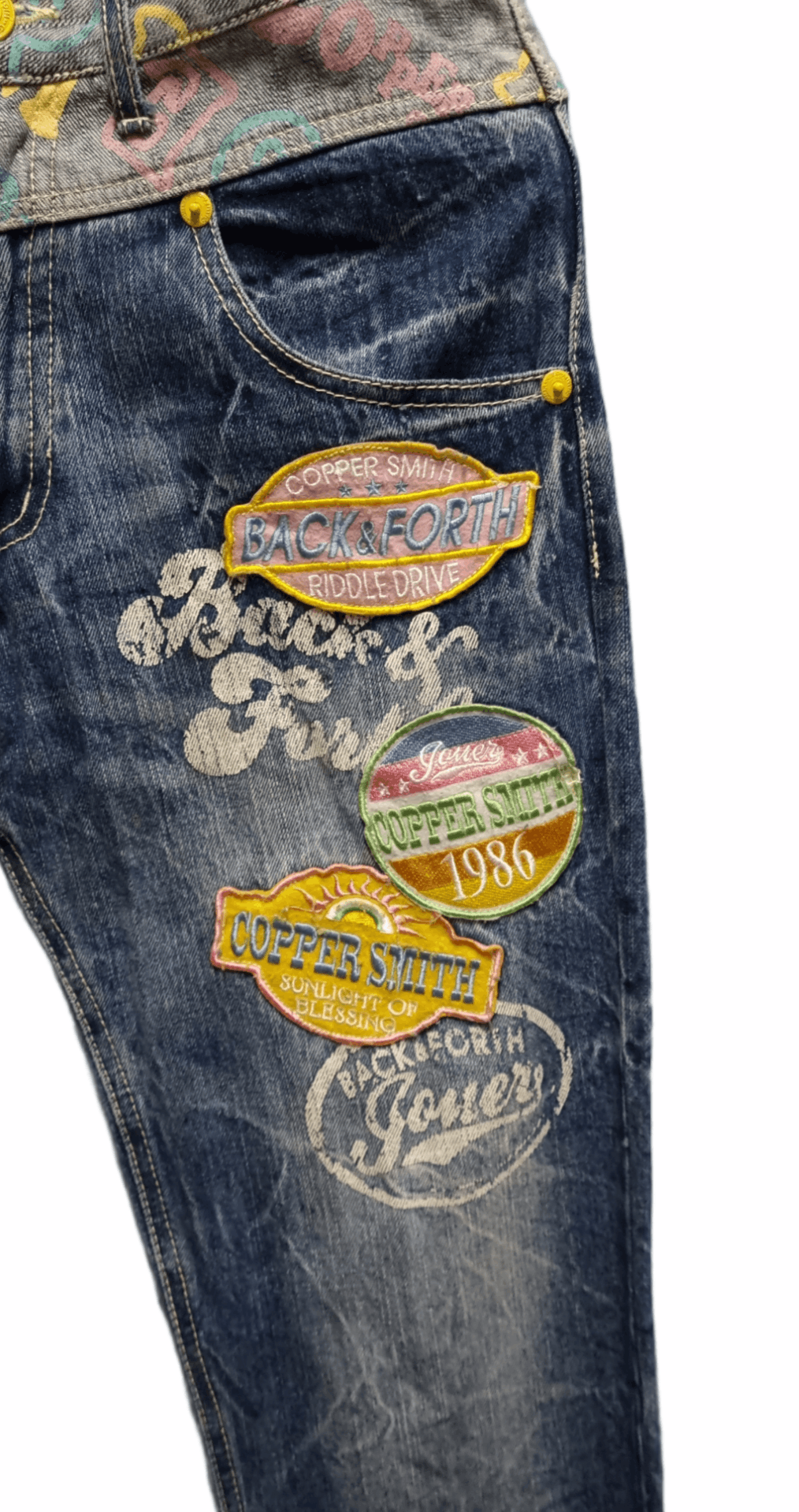 Other 🔥SALE🔥 Printing Denim With Patched Size US 31 - 7 Thumbnail