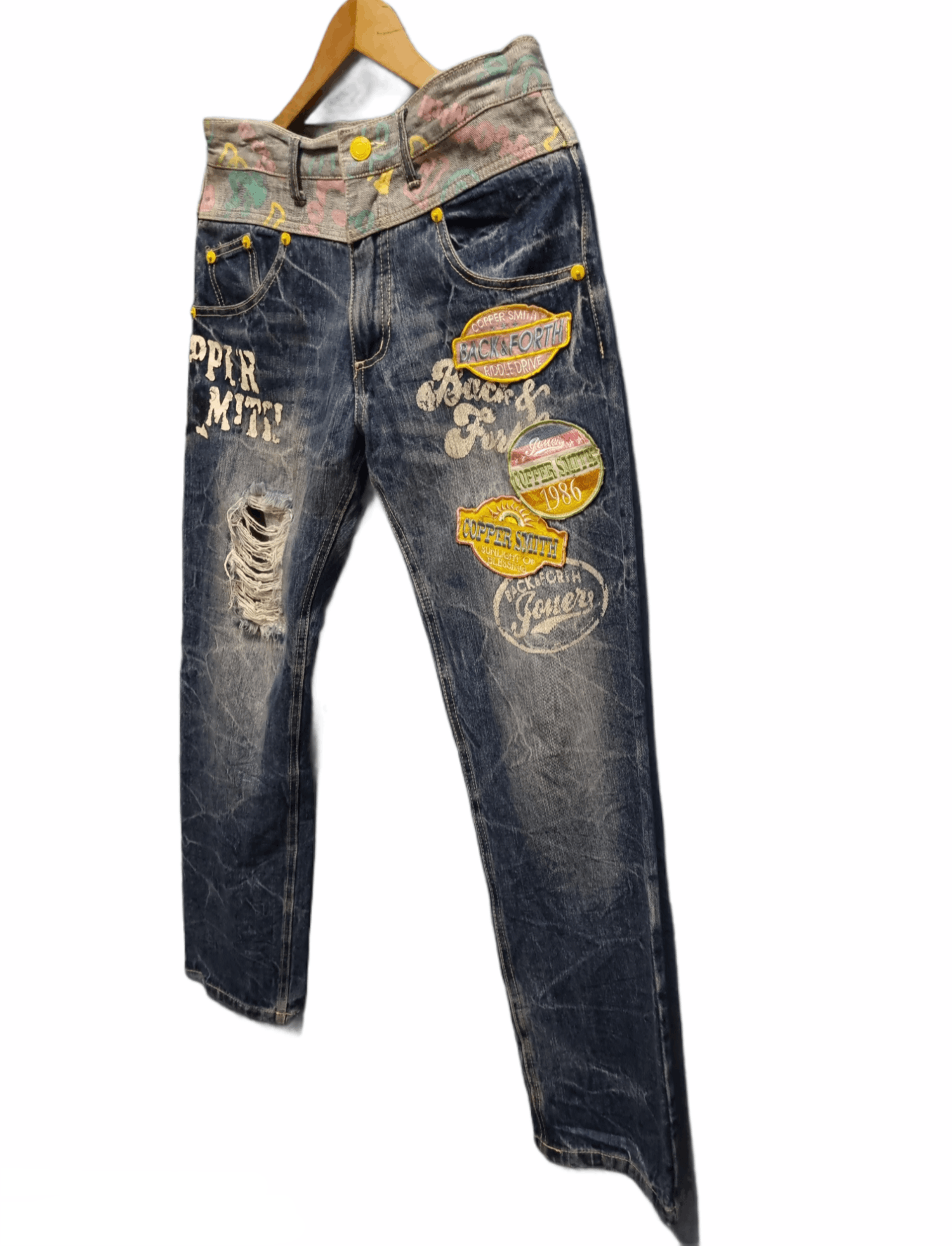 Other 🔥SALE🔥 Printing Denim With Patched Size US 31 - 5 Thumbnail