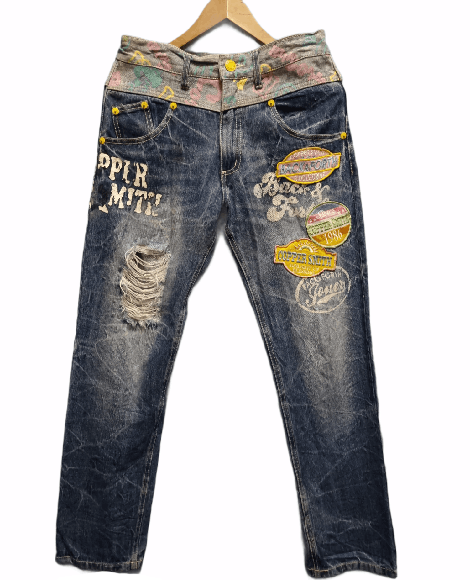 Other 🔥SALE🔥 Printing Denim With Patched Size US 31 - 1 Thumbnail