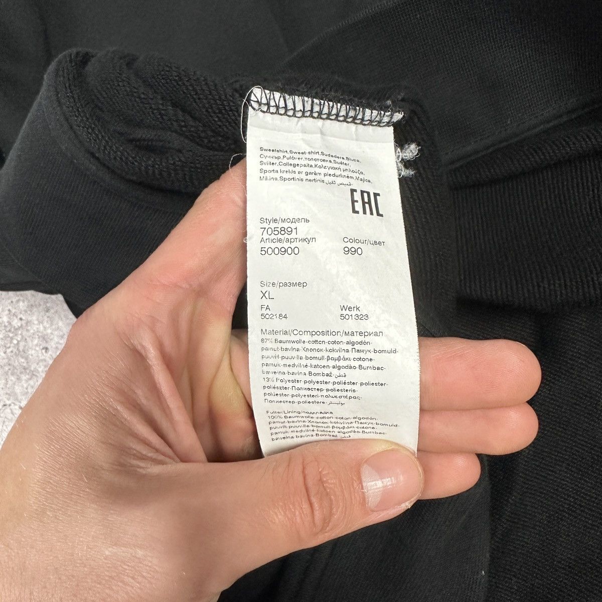 Karl Lagerfeld Karl Lagerfeld Zip-up K Embroidered logo black sweatshirt Size US XL / EU 56 / 4 - 7 Thumbnail