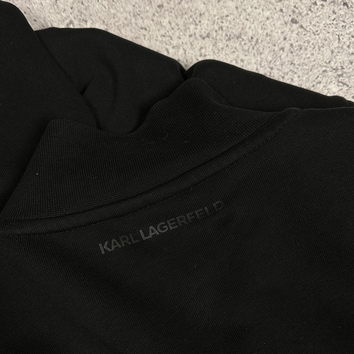 Karl Lagerfeld Karl Lagerfeld Zip-up K Embroidered logo black sweatshirt Size US XL / EU 56 / 4 - 6 Thumbnail
