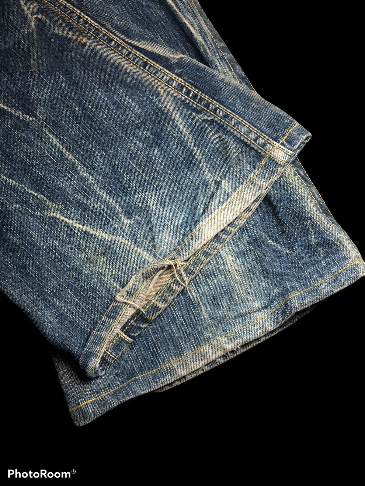 Japanese Brand FLARED⚡️⚡️BLUE WAY WASHED BLUE DENIM Size US 34 / EU 50 - 4 Thumbnail