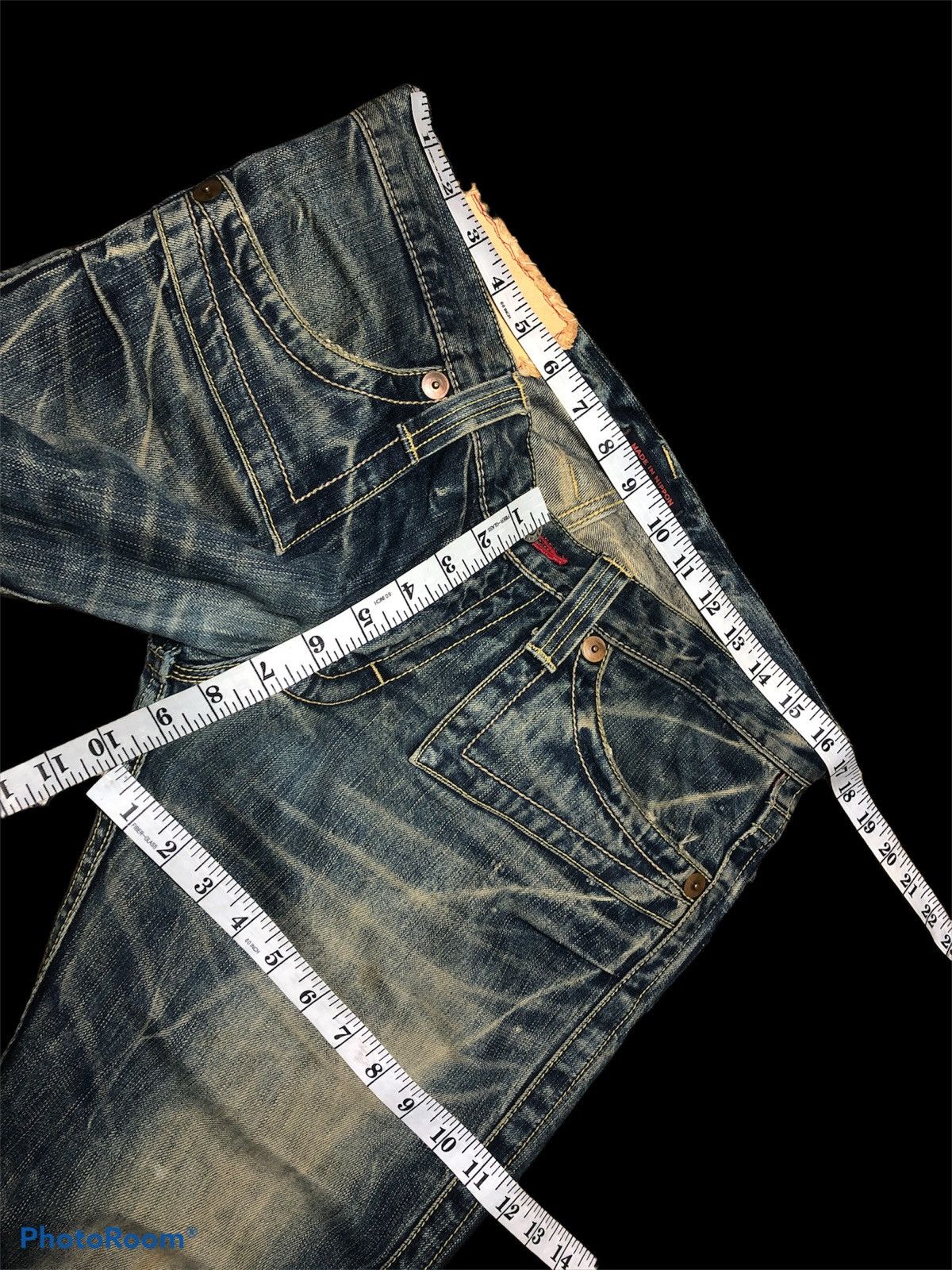 Japanese Brand FLARED⚡️⚡️BLUE WAY WASHED BLUE DENIM Size US 34 / EU 50 - 7 Thumbnail
