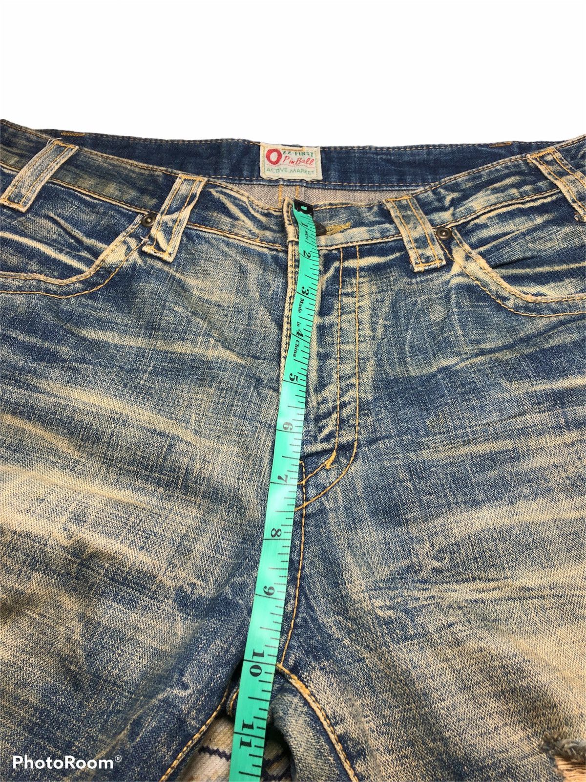 Vintage FLARE BOOTCUT OZZ FIRST DISTRESSED RUSTY DENIM Size US 32 / EU 48 - 6 Thumbnail