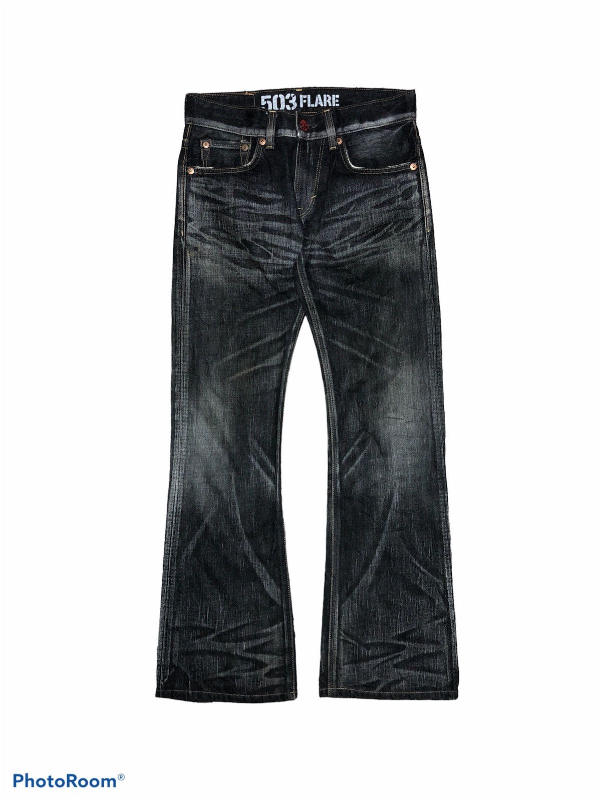 Edwin FLARE EDWIN WASHED BLACK DENIM Size US 30 / EU 46 - 1 Thumbnail
