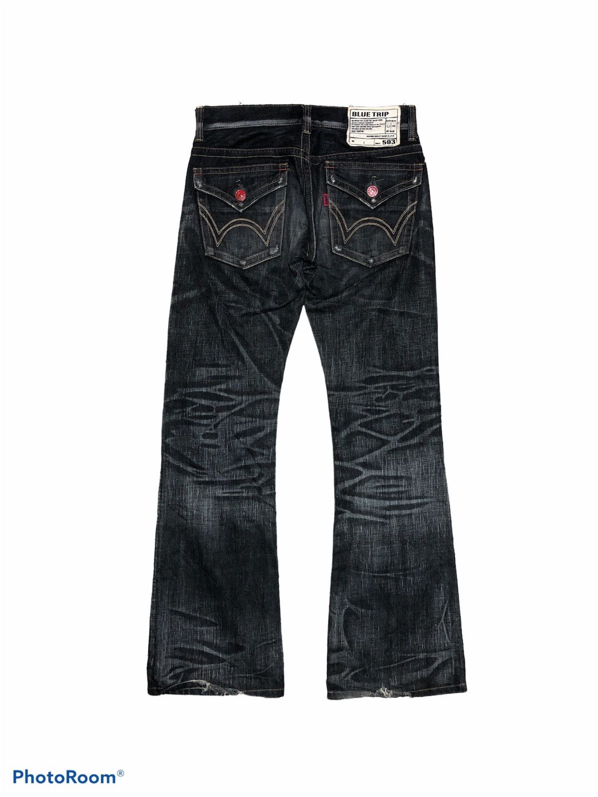 Edwin FLARE EDWIN WASHED BLACK DENIM Size US 30 / EU 46 - 2 Thumbnail
