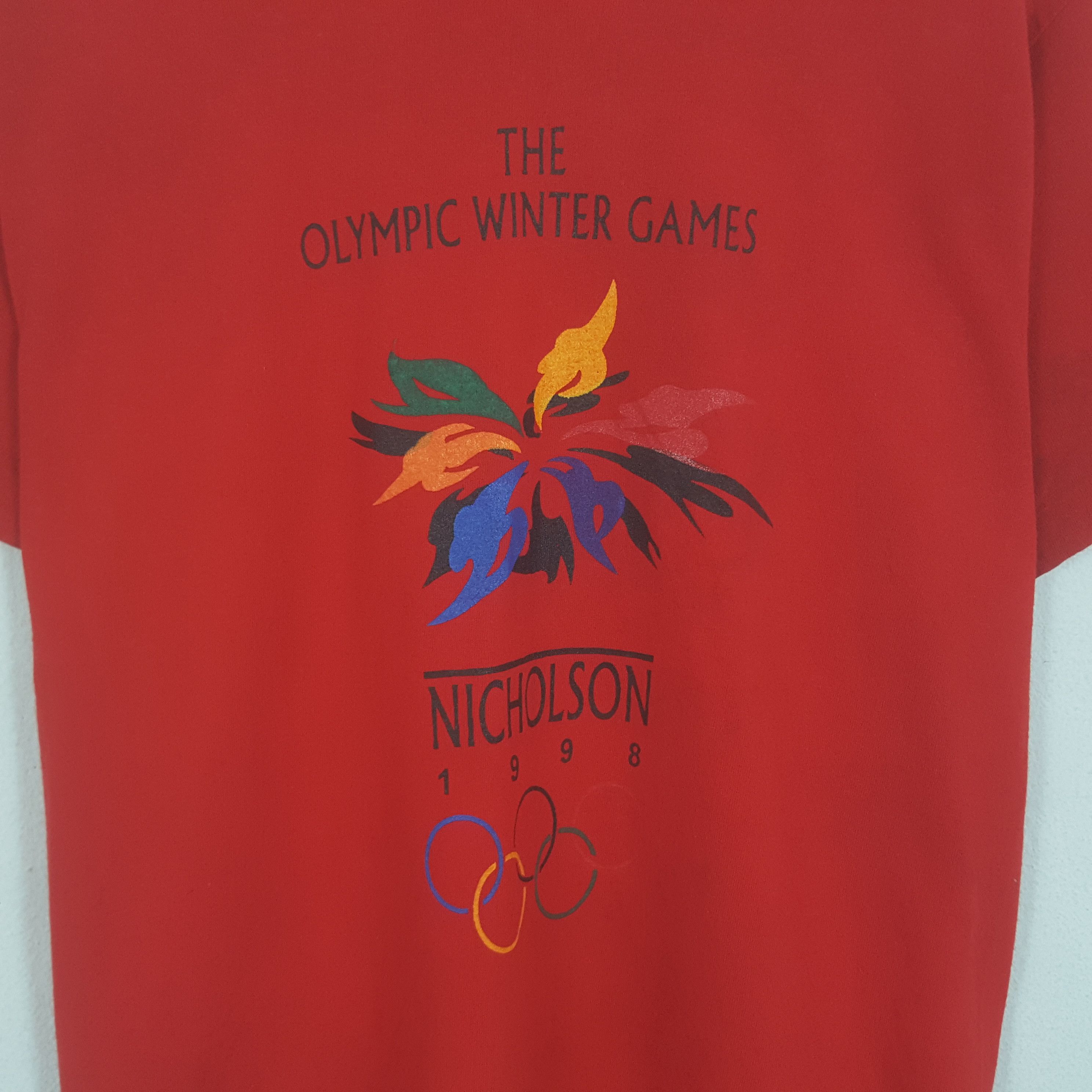 USA Olympics Vintage The Olympic Winter Games Tshirt Size US M / EU 48-50 / 2 - 2 Thumbnail