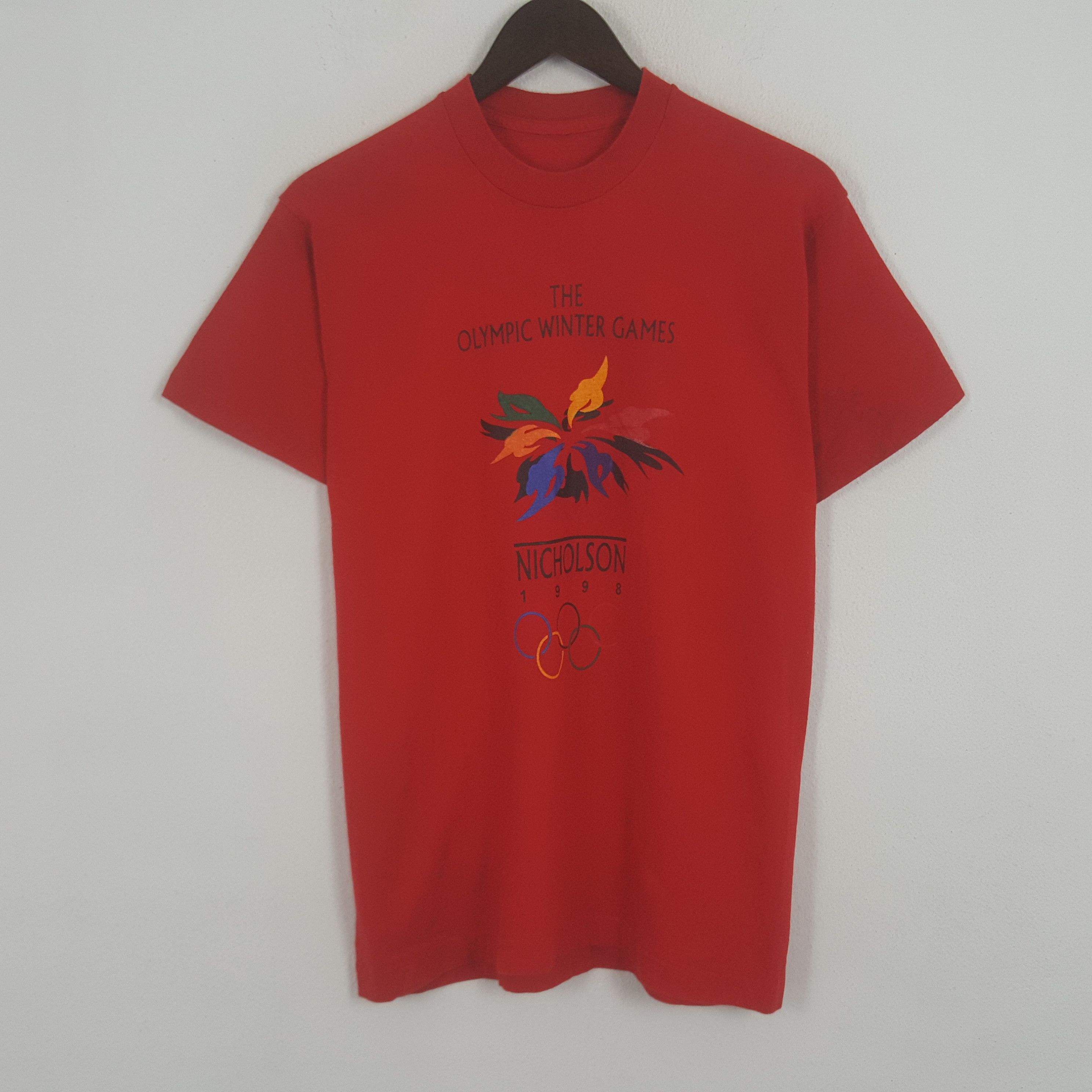 USA Olympics Vintage The Olympic Winter Games Tshirt Size US M / EU 48-50 / 2 - 1 Thumbnail