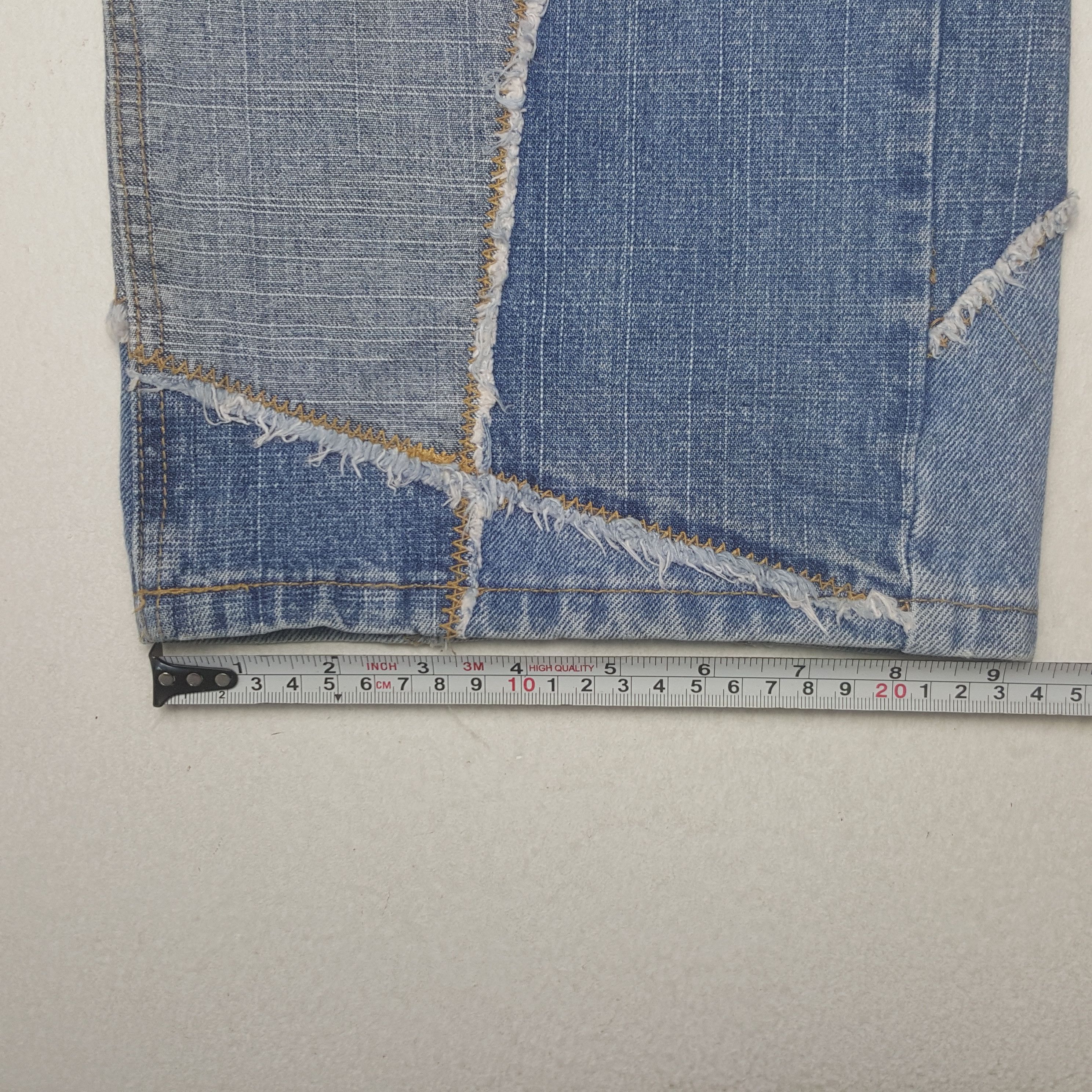 Designer × Japanese Brand × Vintage Vintage Vibes Patchwork Style Denim Jeans Size US 34 / EU 50 - 11 Thumbnail