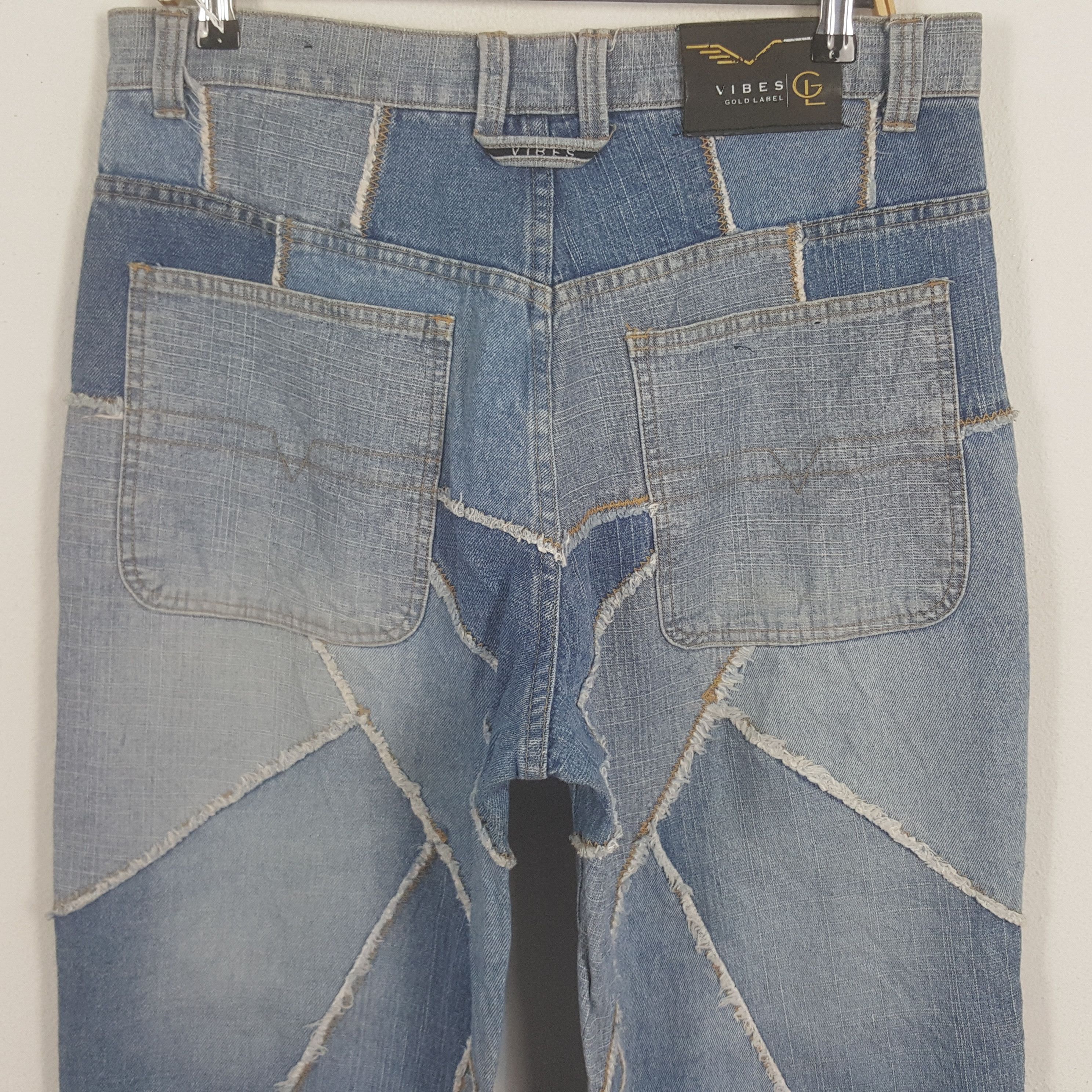 Designer × Japanese Brand × Vintage Vintage Vibes Patchwork Style Denim Jeans Size US 34 / EU 50 - 5 Thumbnail