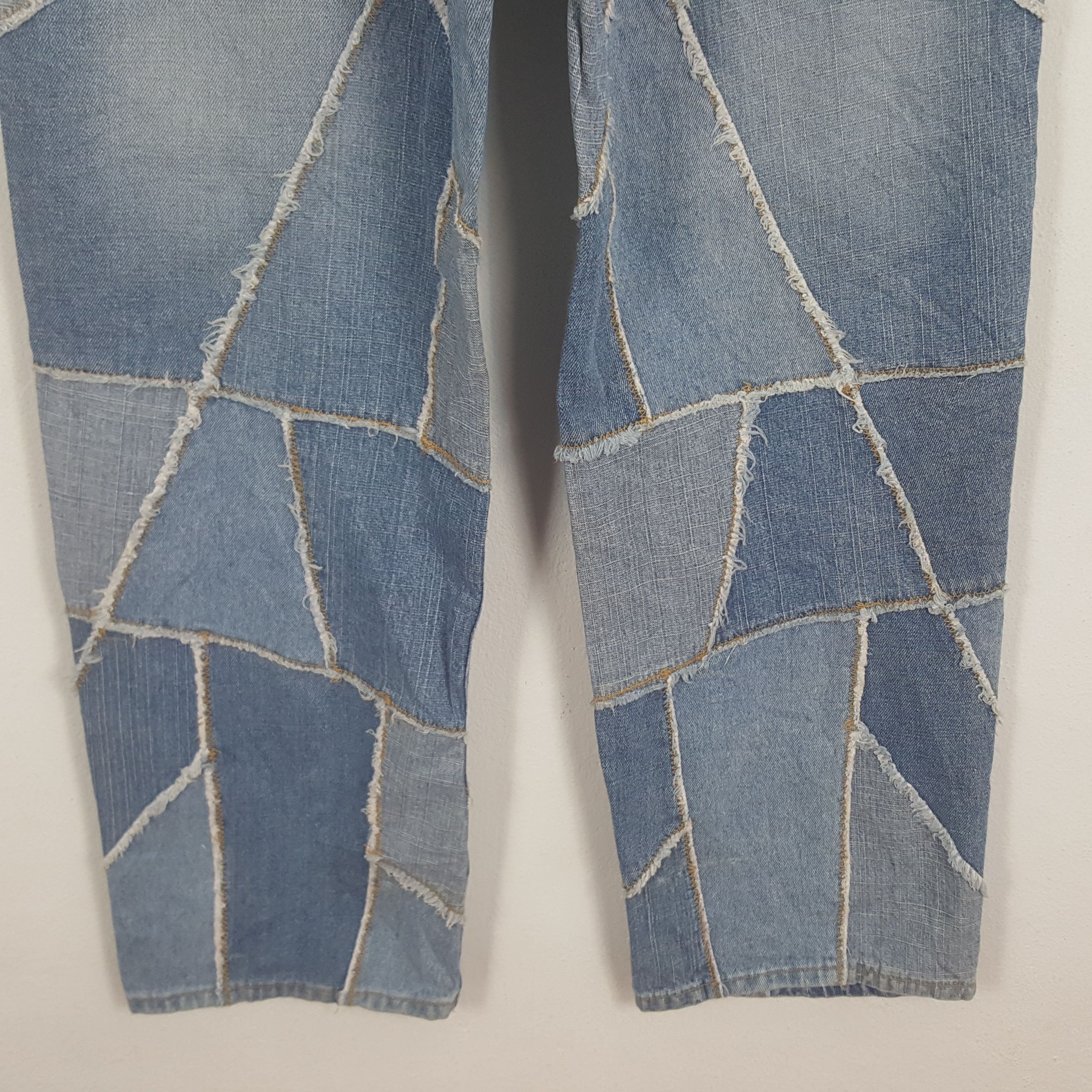 Designer × Japanese Brand × Vintage Vintage Vibes Patchwork Style Denim Jeans Size US 34 / EU 50 - 6 Thumbnail