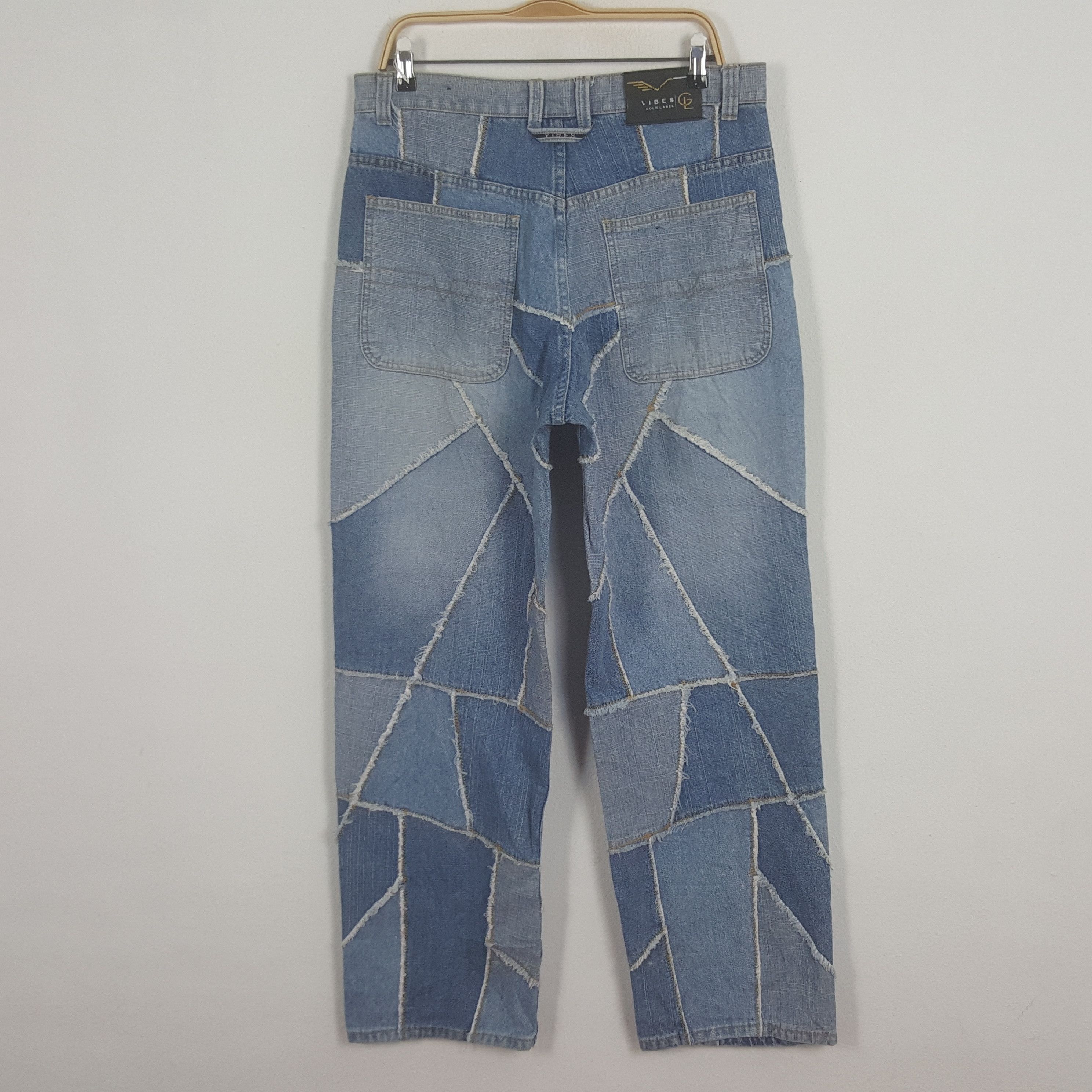 Designer × Japanese Brand × Vintage Vintage Vibes Patchwork Style Denim Jeans Size US 34 / EU 50 - 4 Thumbnail