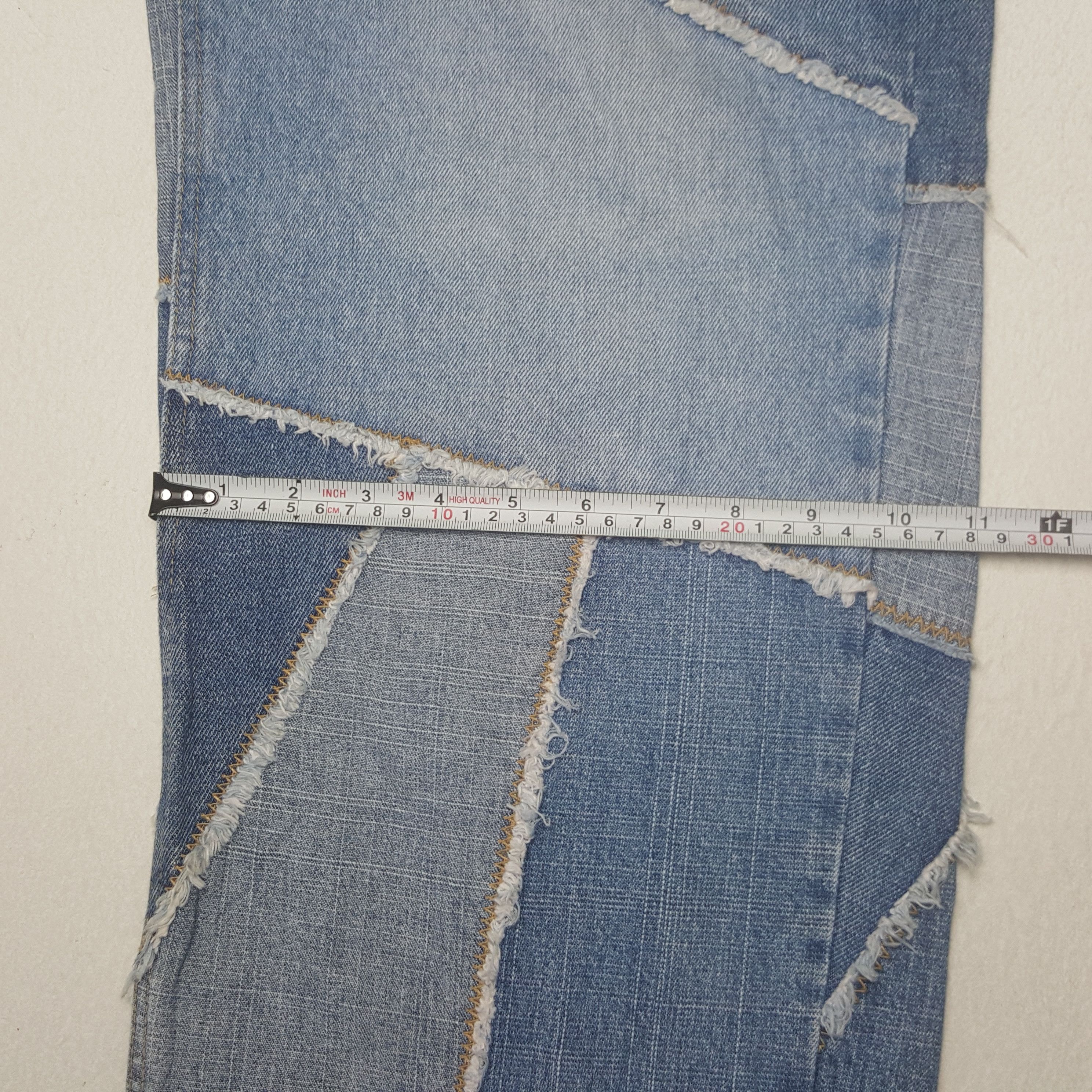 Designer × Japanese Brand × Vintage Vintage Vibes Patchwork Style Denim Jeans Size US 34 / EU 50 - 10 Thumbnail