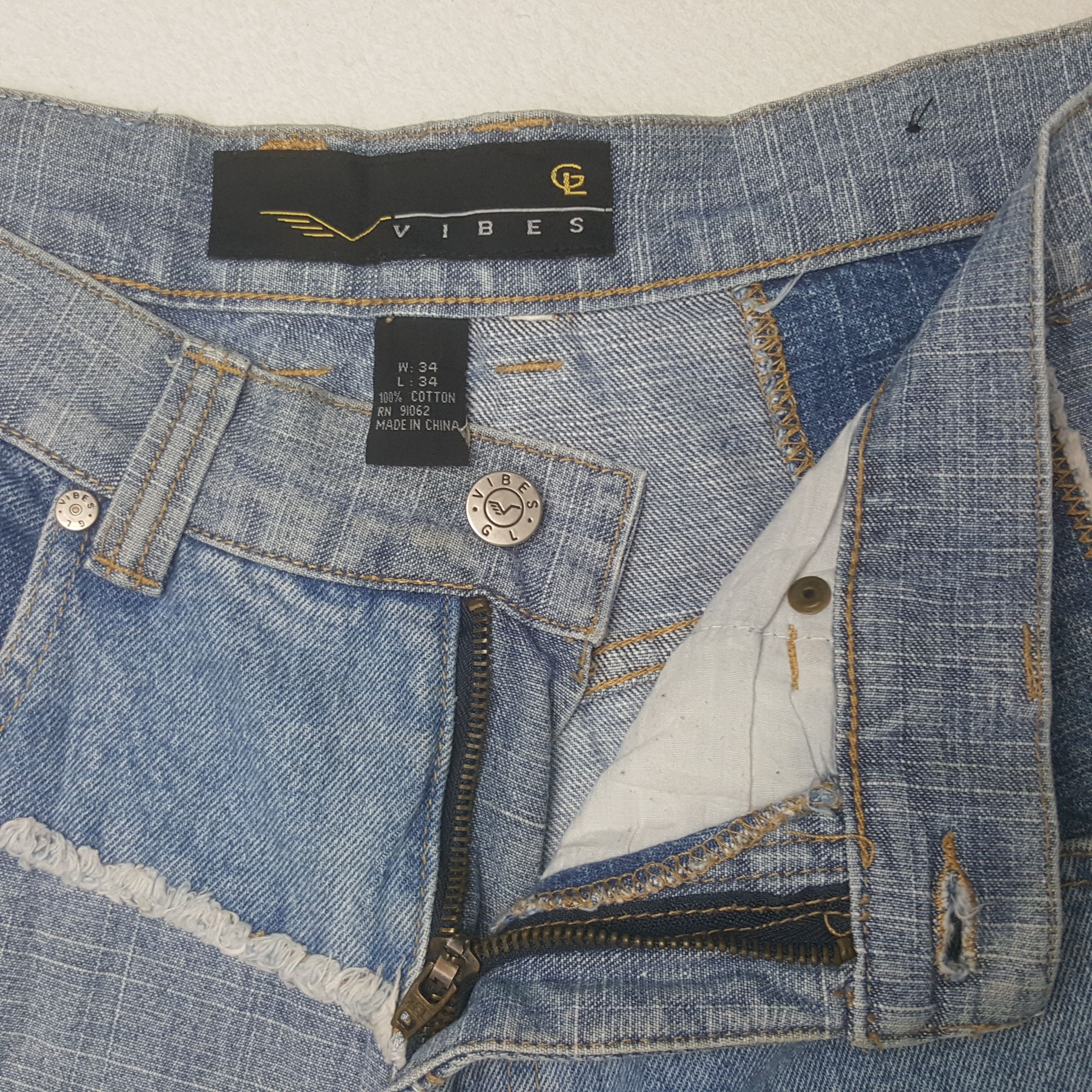 Designer × Japanese Brand × Vintage Vintage Vibes Patchwork Style Denim Jeans Size US 34 / EU 50 - 12 Thumbnail