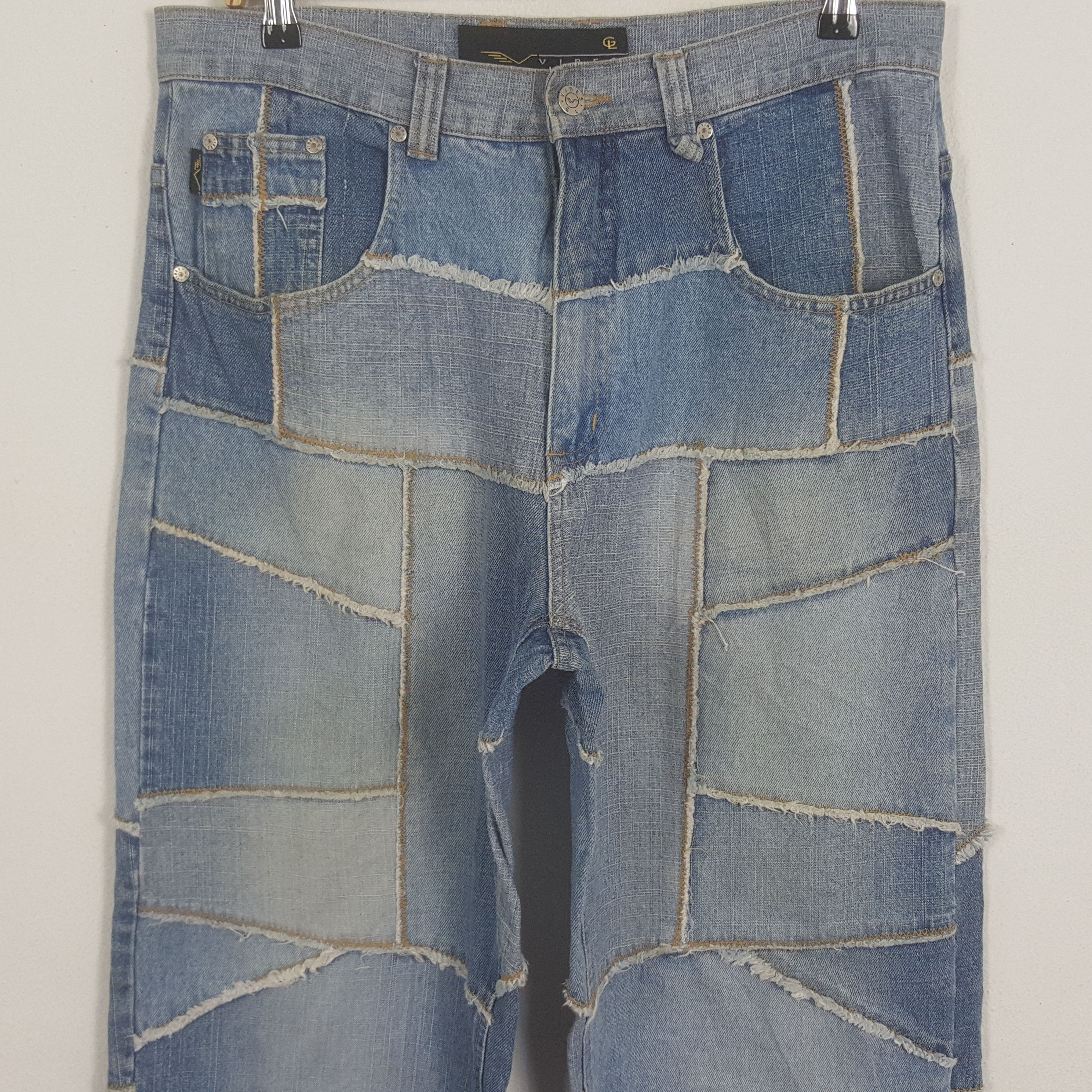 Designer × Japanese Brand × Vintage Vintage Vibes Patchwork Style Denim Jeans Size US 34 / EU 50 - 2 Thumbnail
