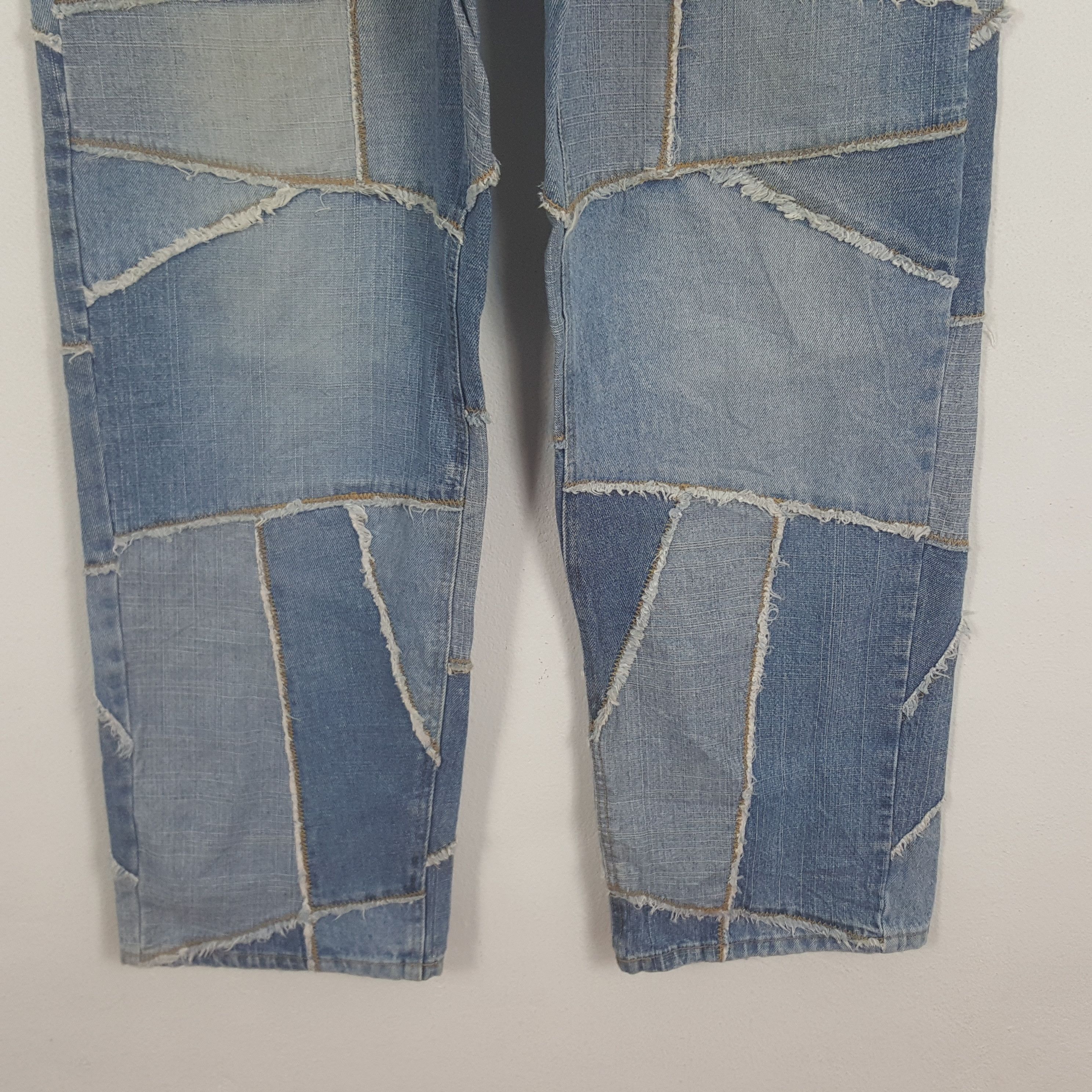 Designer × Japanese Brand × Vintage Vintage Vibes Patchwork Style Denim Jeans Size US 34 / EU 50 - 3 Thumbnail