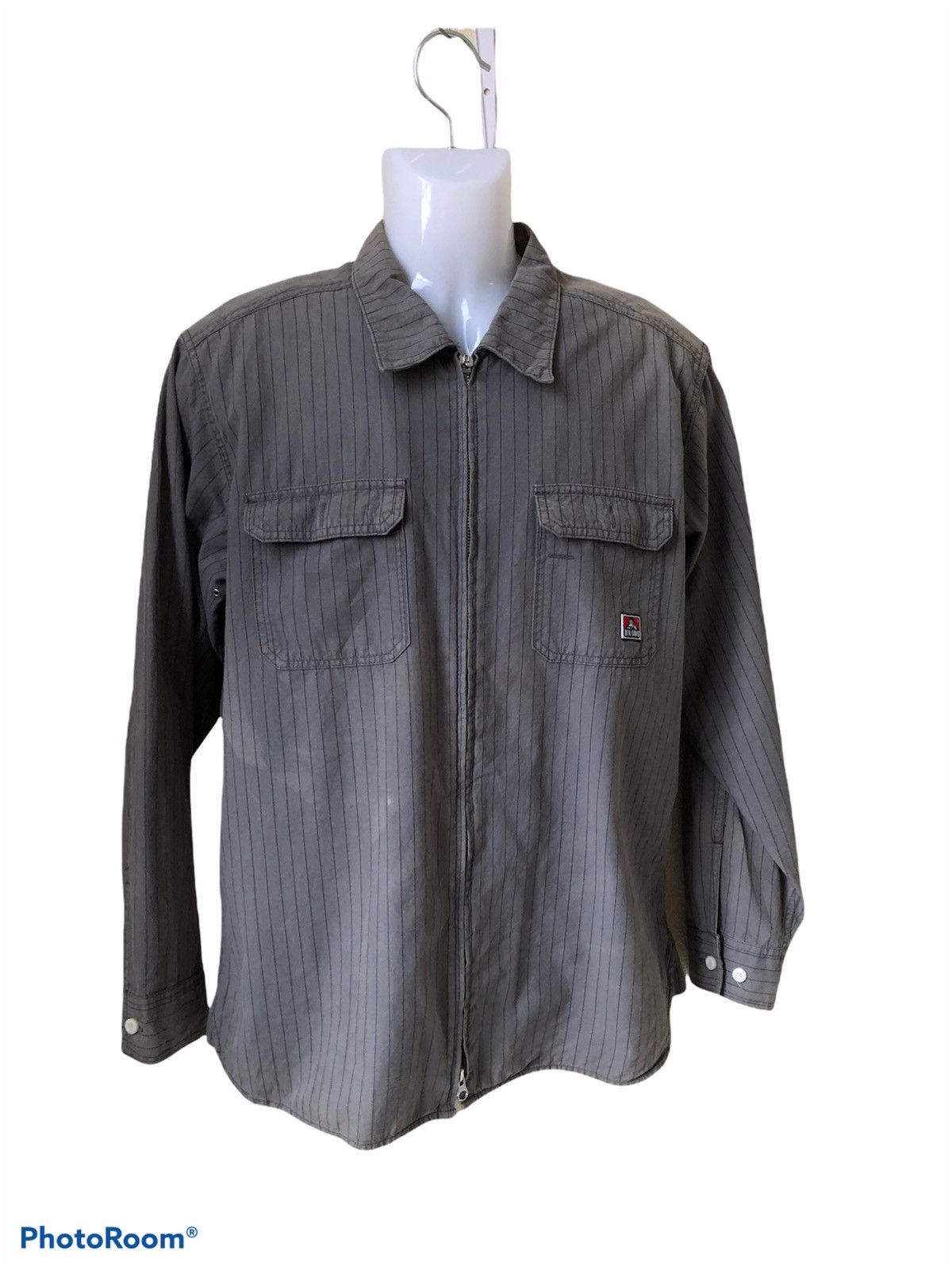 Ben Davis × Vintage Vintage Ben Davis Zipper Shirts Size US M / EU 48-50 / 2 - 2 Thumbnail