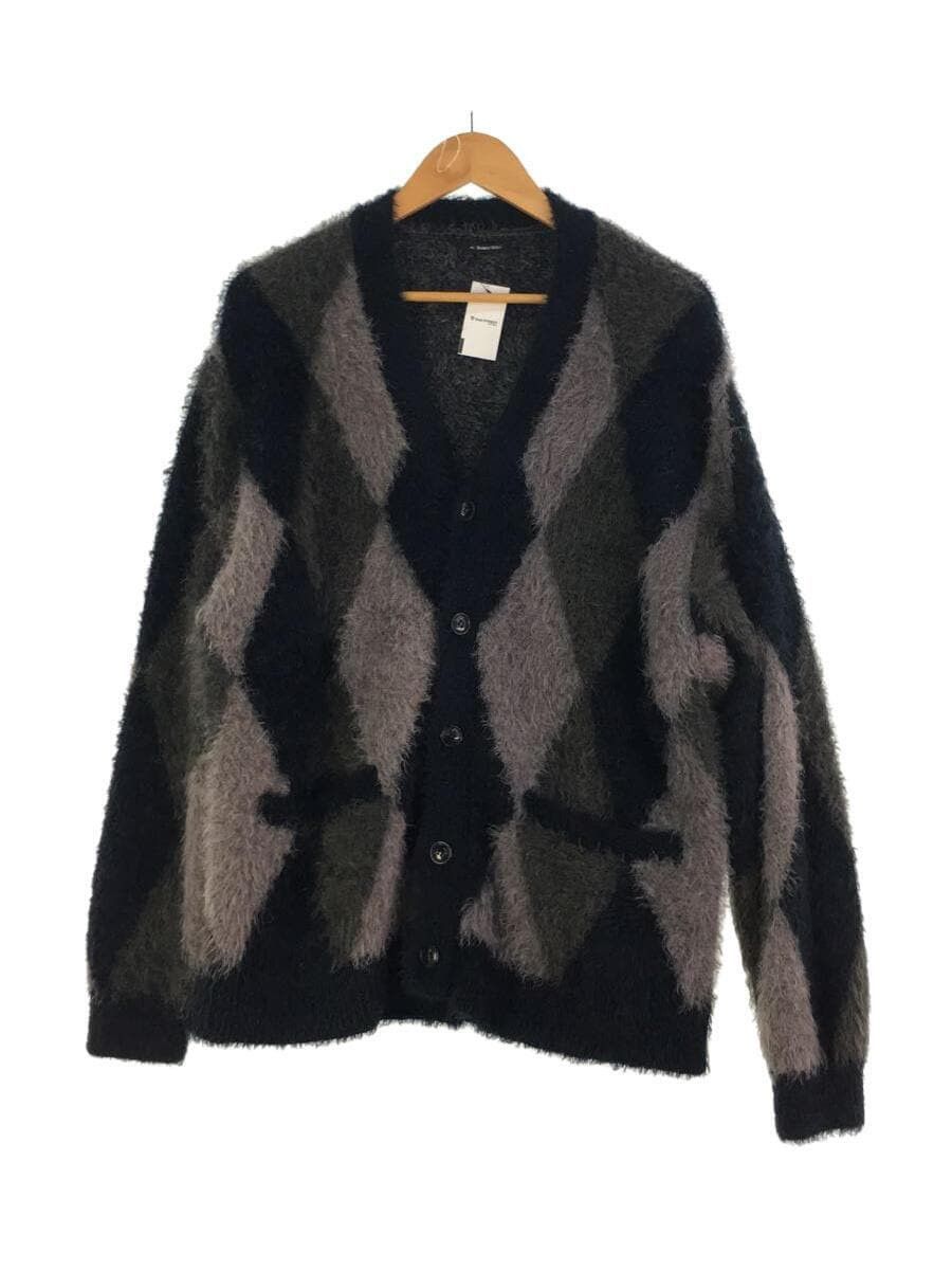 Number (N)ine Fuzzy Argyle Cardigan Size US M / EU 48-50 / 2 - 1 Thumbnail