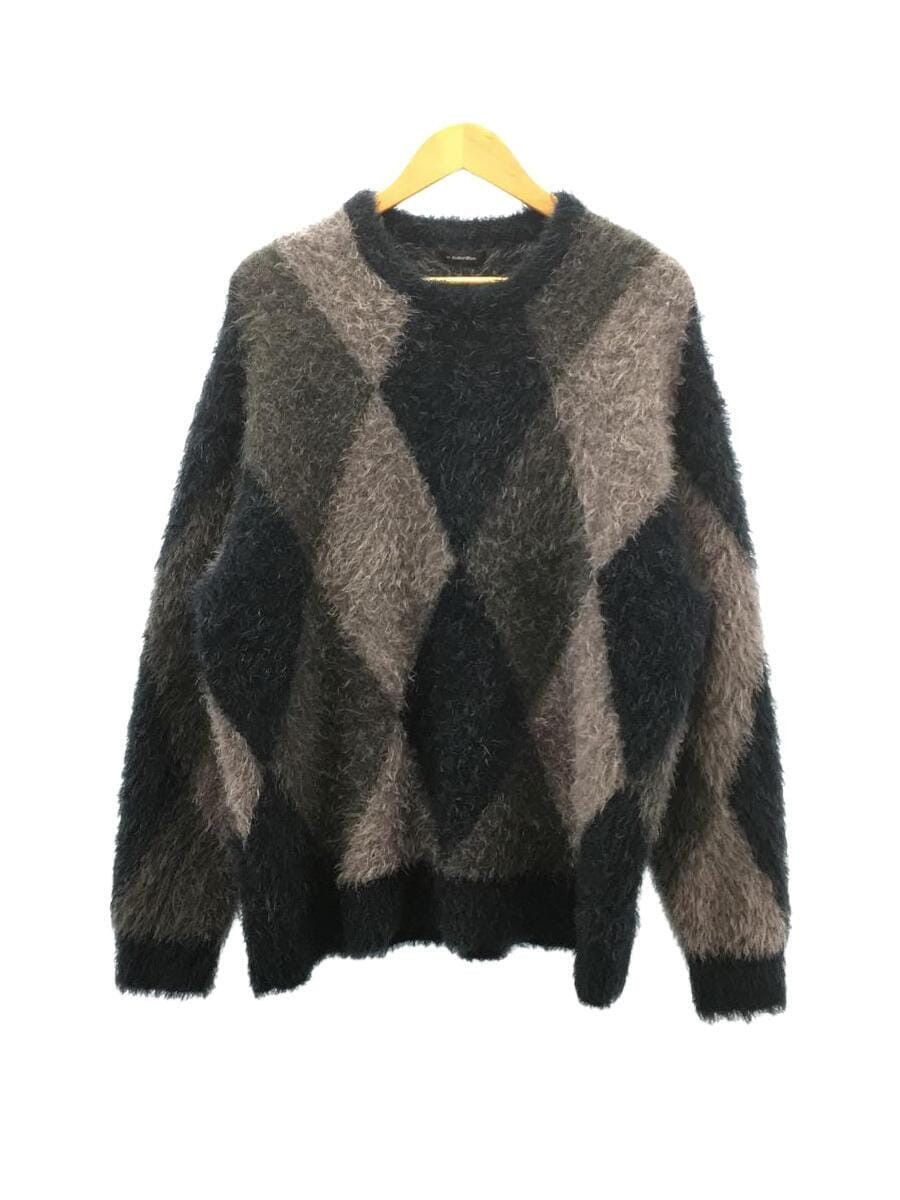 Number (N)ine Fuzzy Argyle Sweater Size US L / EU 52-54 / 3 - 1 Thumbnail