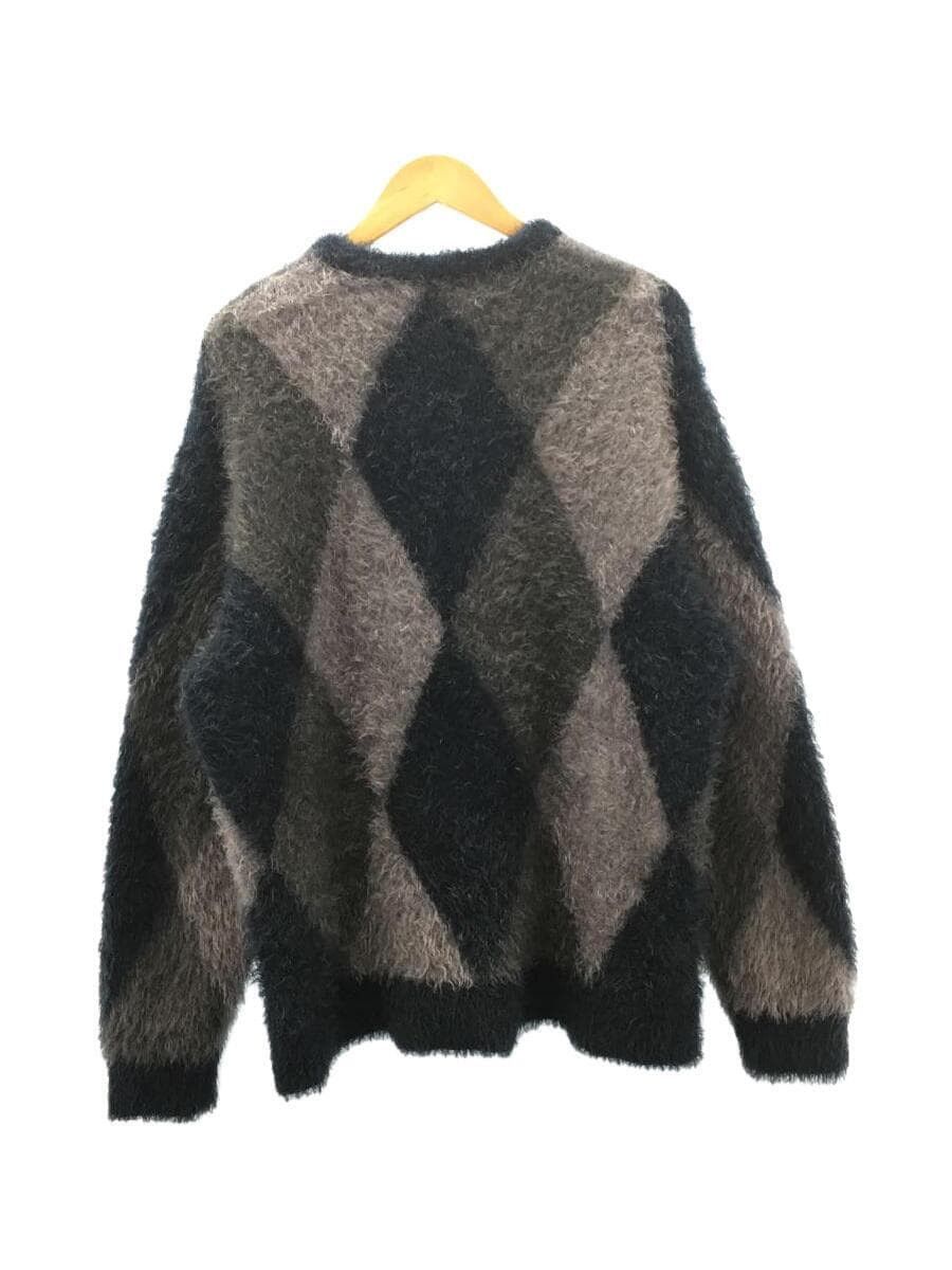 Number (N)ine Fuzzy Argyle Sweater Size US L / EU 52-54 / 3 - 2 Thumbnail