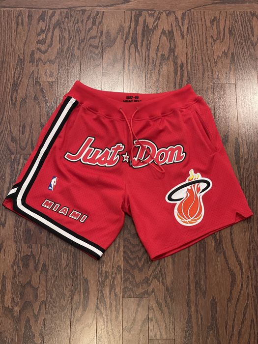 Miami Heat Just Don Shorts Size Large