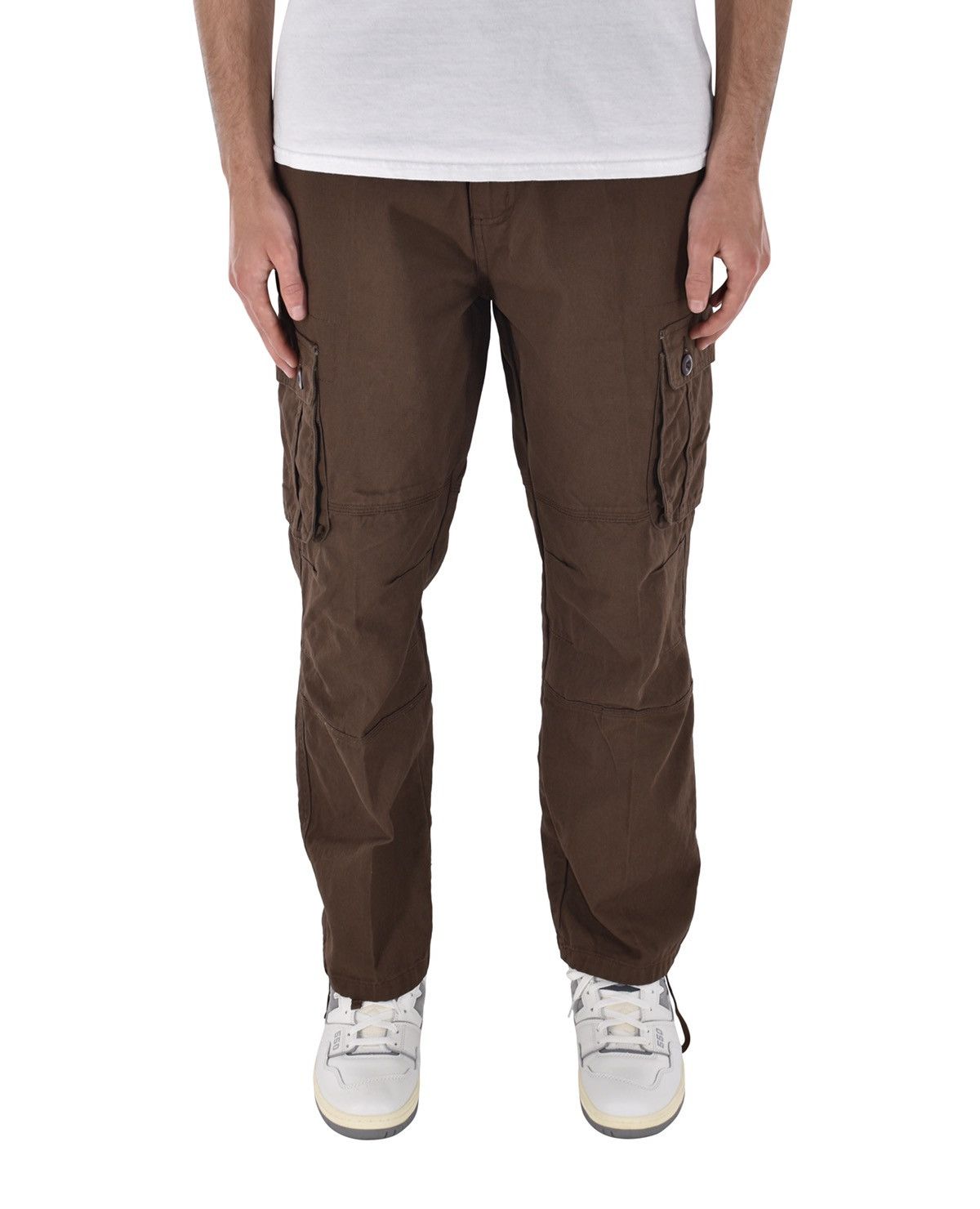 Japanese Brand 6 Pocket Cargo Pants Earth Brown Size US 31 - 2 Thumbnail