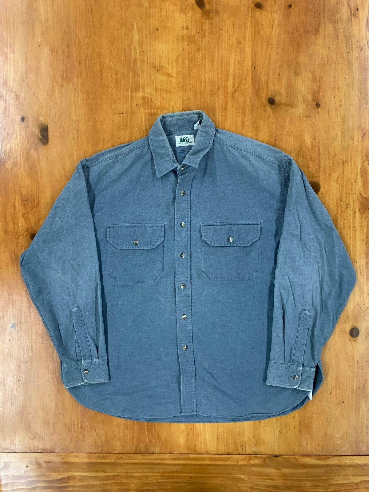 Streetwear Vintage REI Flannel Grey Overshirt | Grailed