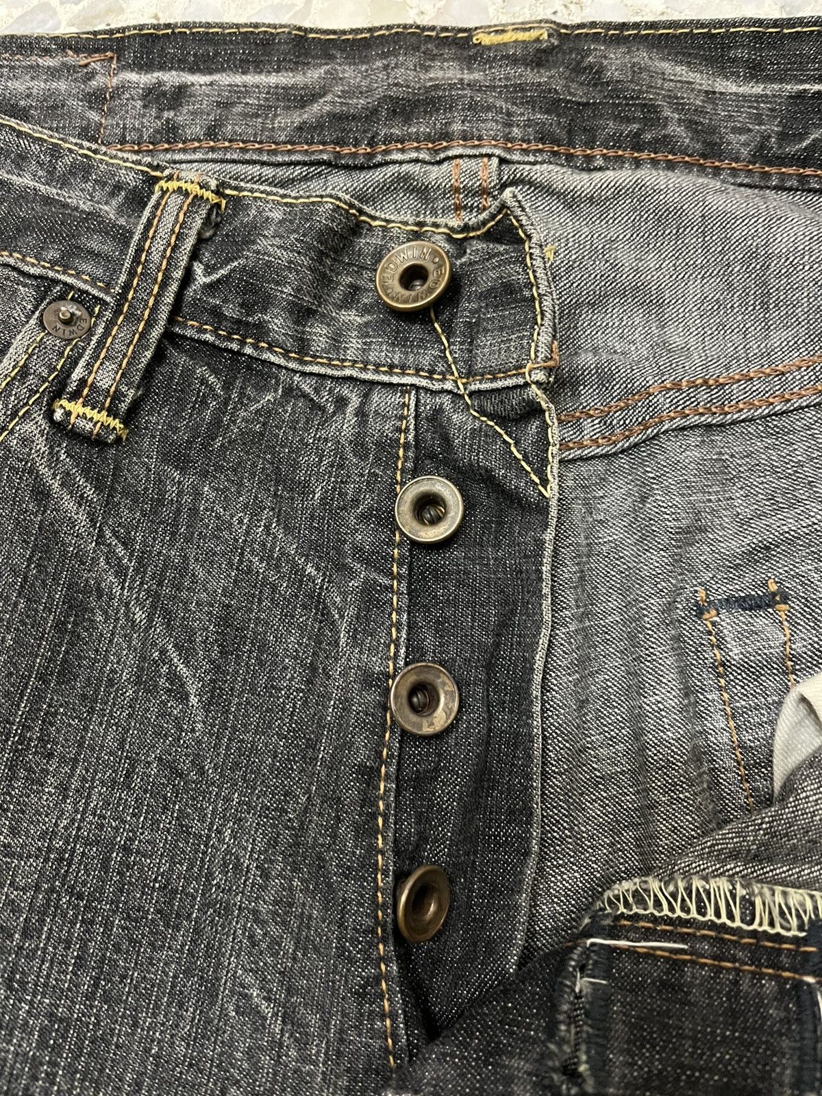 Edwin Vintage Edwin 505BXX red selvedge distressed denim Size US 32 / EU 48 - 8 Thumbnail