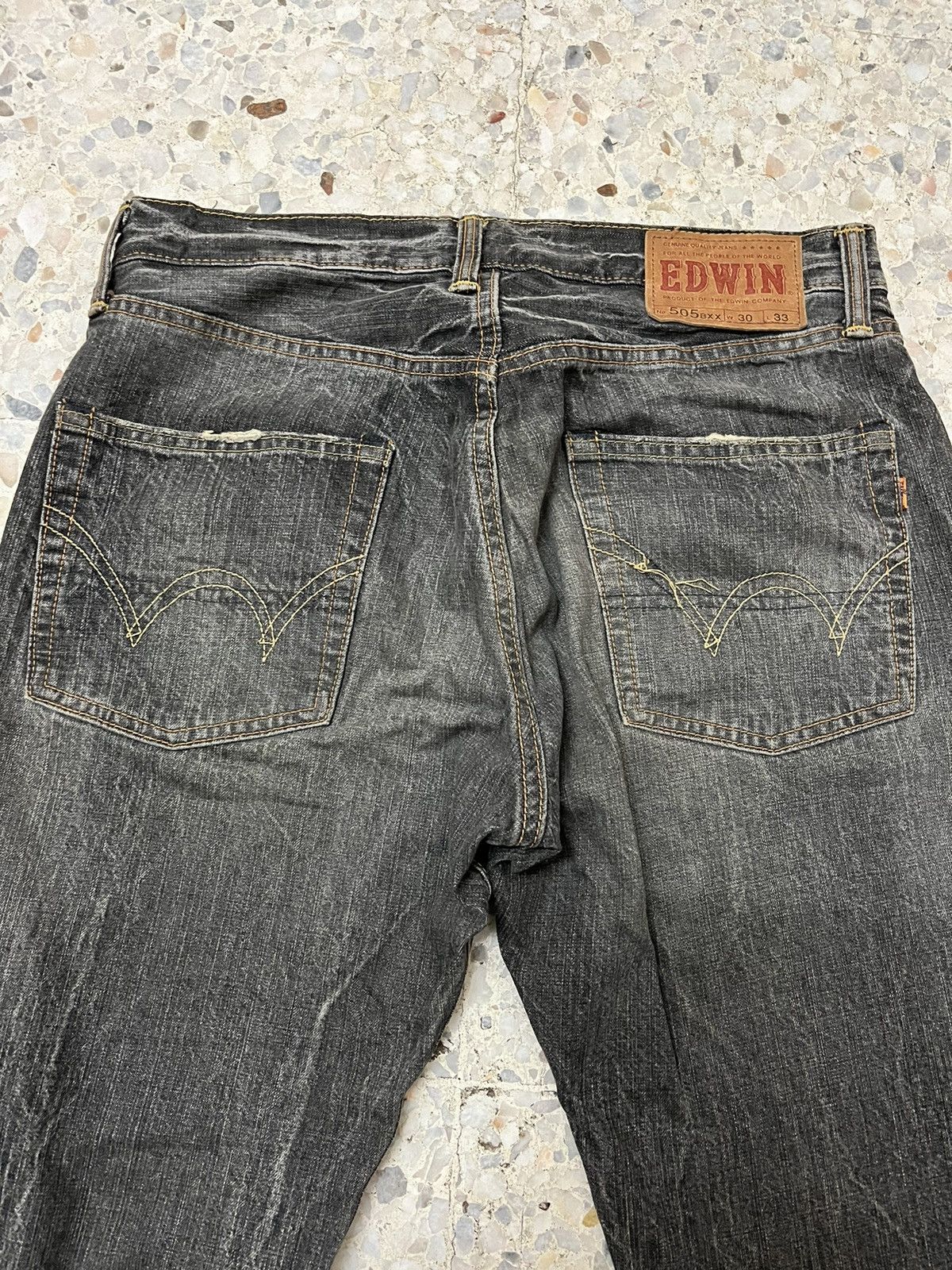 Edwin Vintage Edwin 505BXX red selvedge distressed denim Size US 32 / EU 48 - 4 Thumbnail