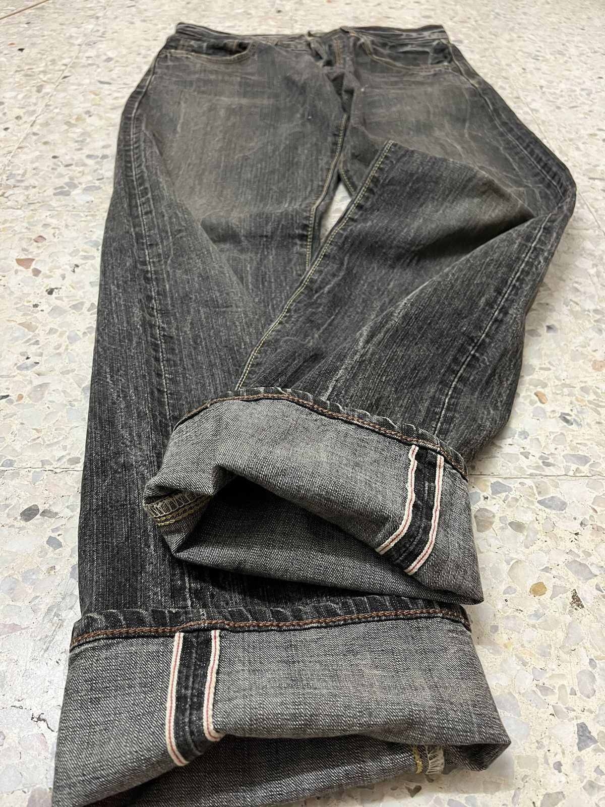 Edwin Vintage Edwin 505BXX red selvedge distressed denim Size US 32 / EU 48 - 3 Thumbnail