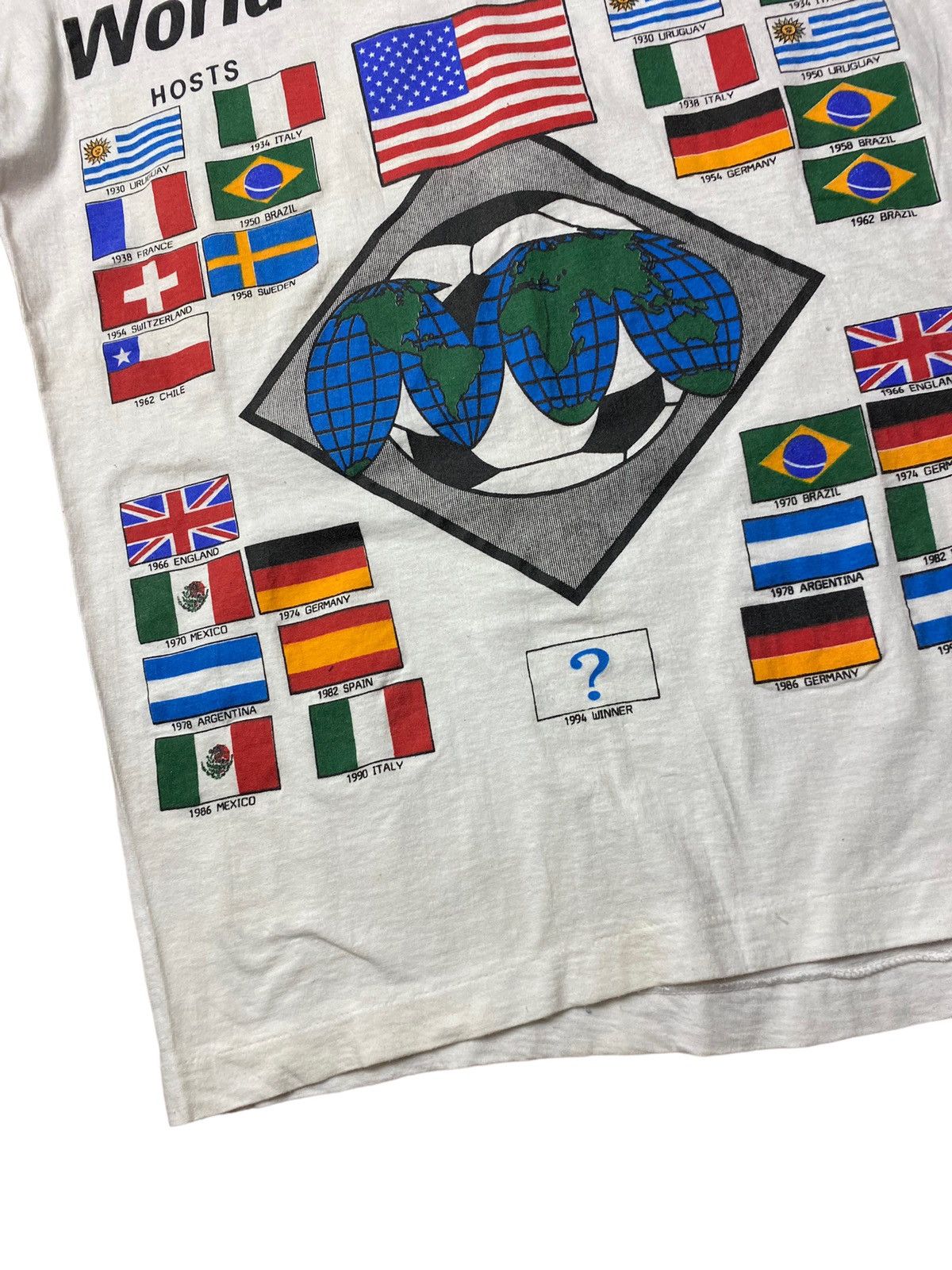 Vintage Vintage World Cup USA 94 Champions Soccer Futbol Shirt Size US M / EU 48-50 / 2 - 4 Thumbnail