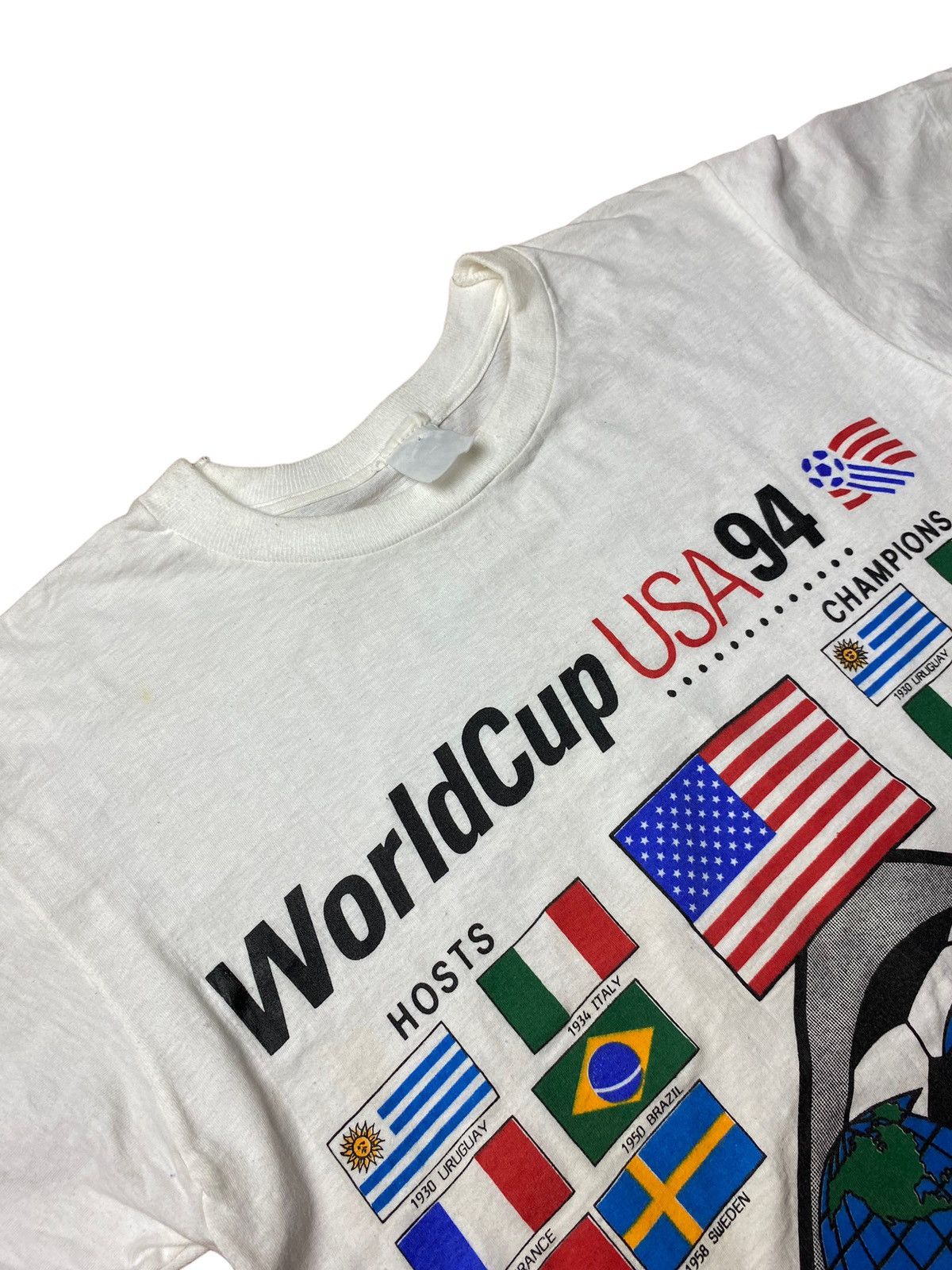 Vintage Vintage World Cup USA 94 Champions Soccer Futbol Shirt Size US M / EU 48-50 / 2 - 5 Thumbnail