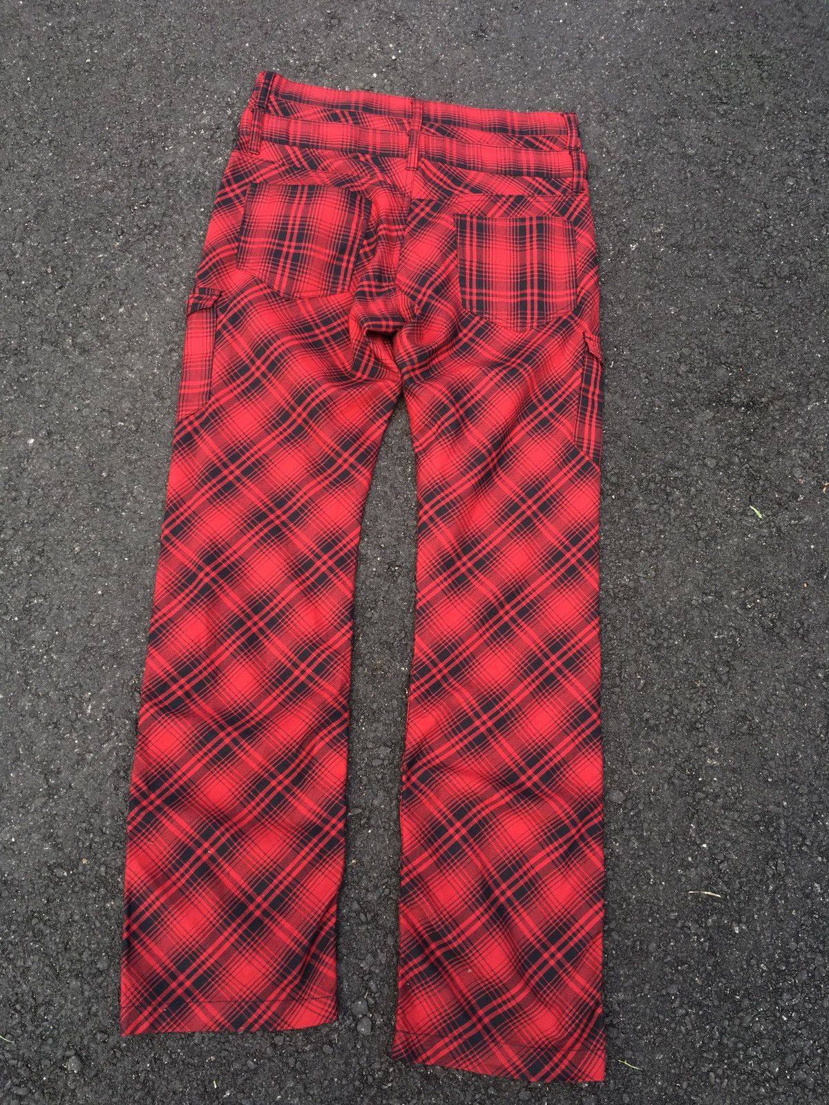 Japanese Brand × Seditionaries × Tornado Mart DOUBLE WAIST TARTAN DOUBLEFOCUS CARGO POCKET PANTS Size US 33 - 5 Thumbnail